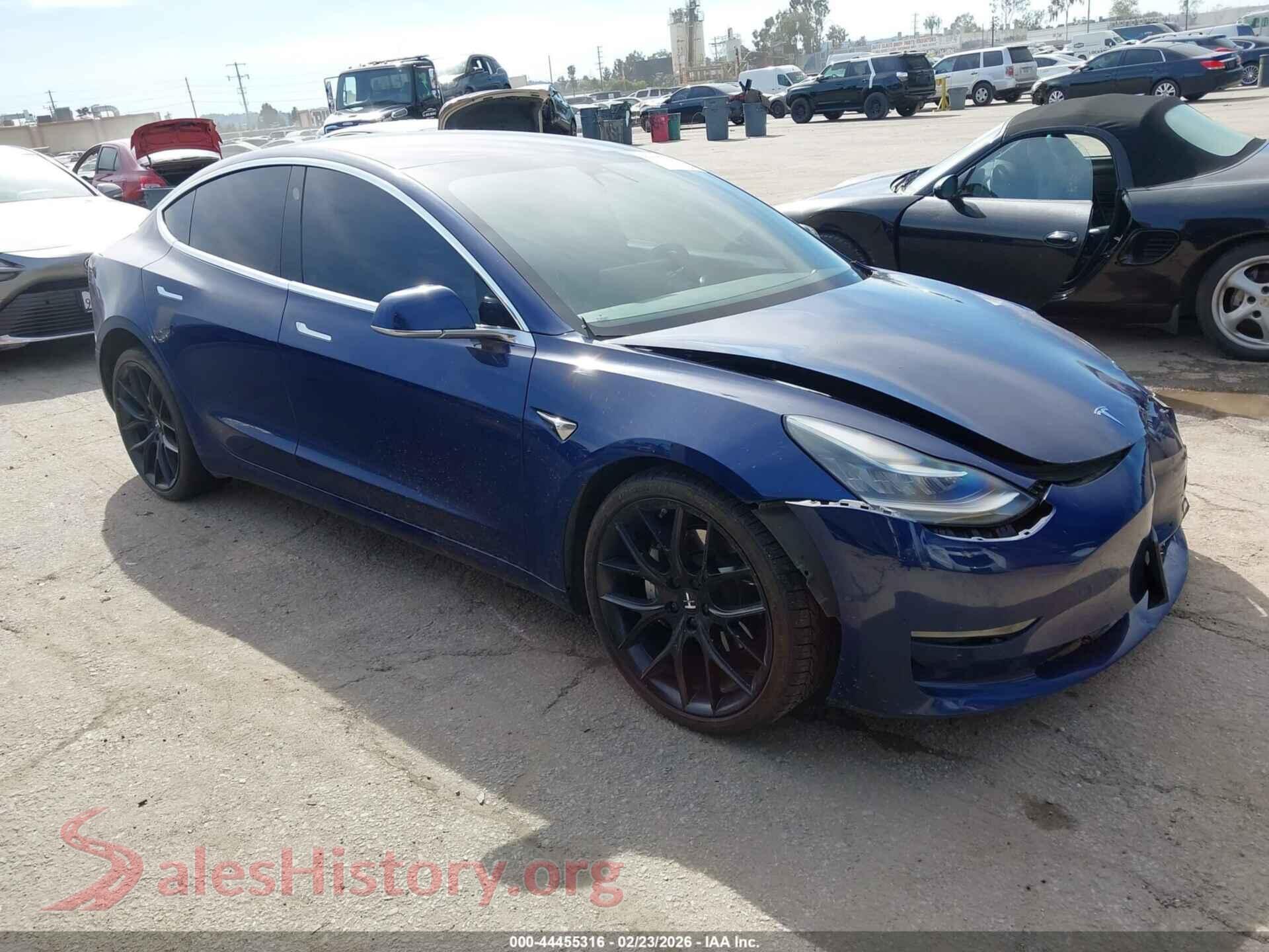 2018 TESLA MODEL 3 — VIN 5YJ3E1EA3JF044941