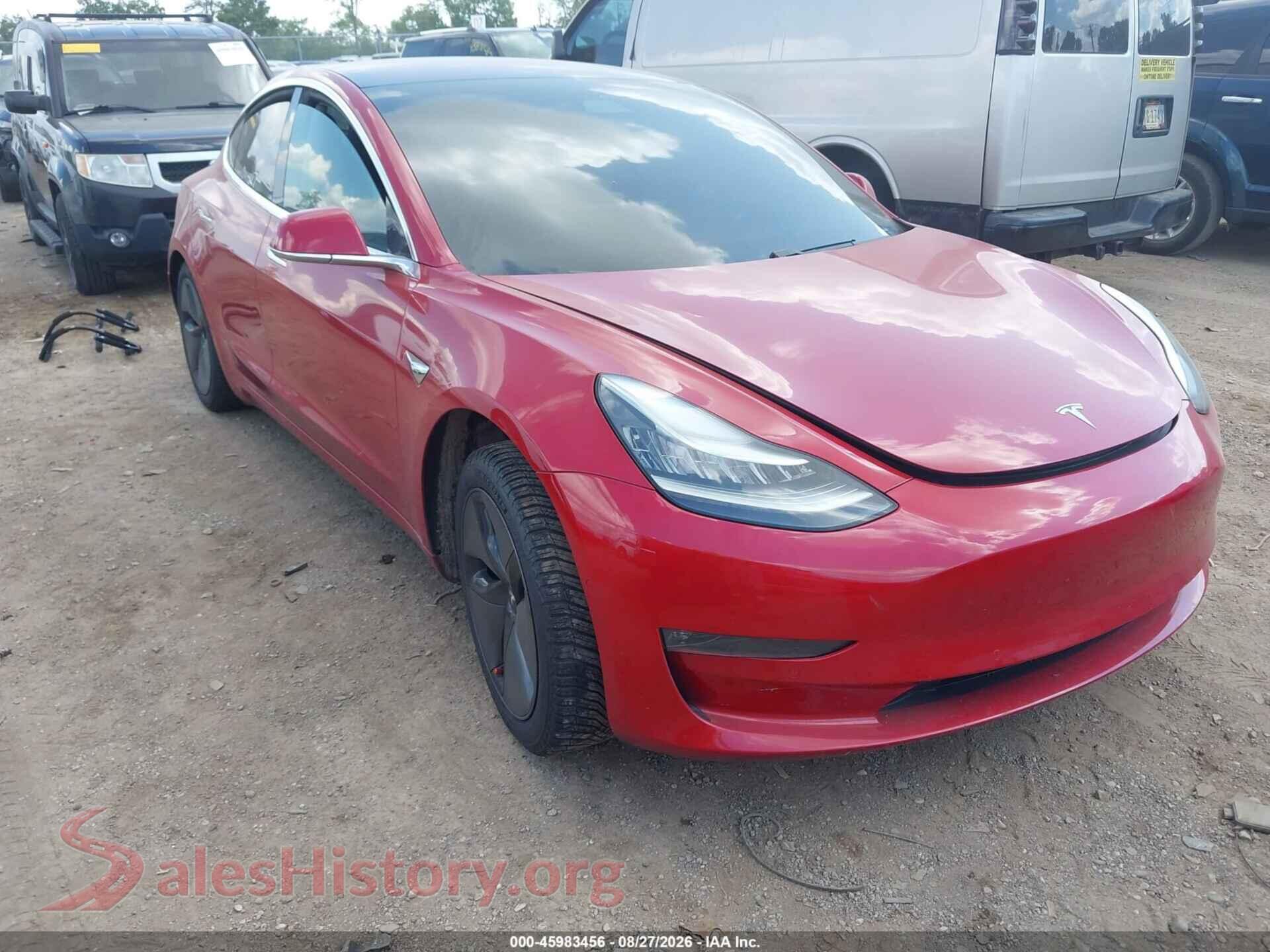 2018 TESLA MODEL 3 — VIN 5YJ3E1EA3JF058273