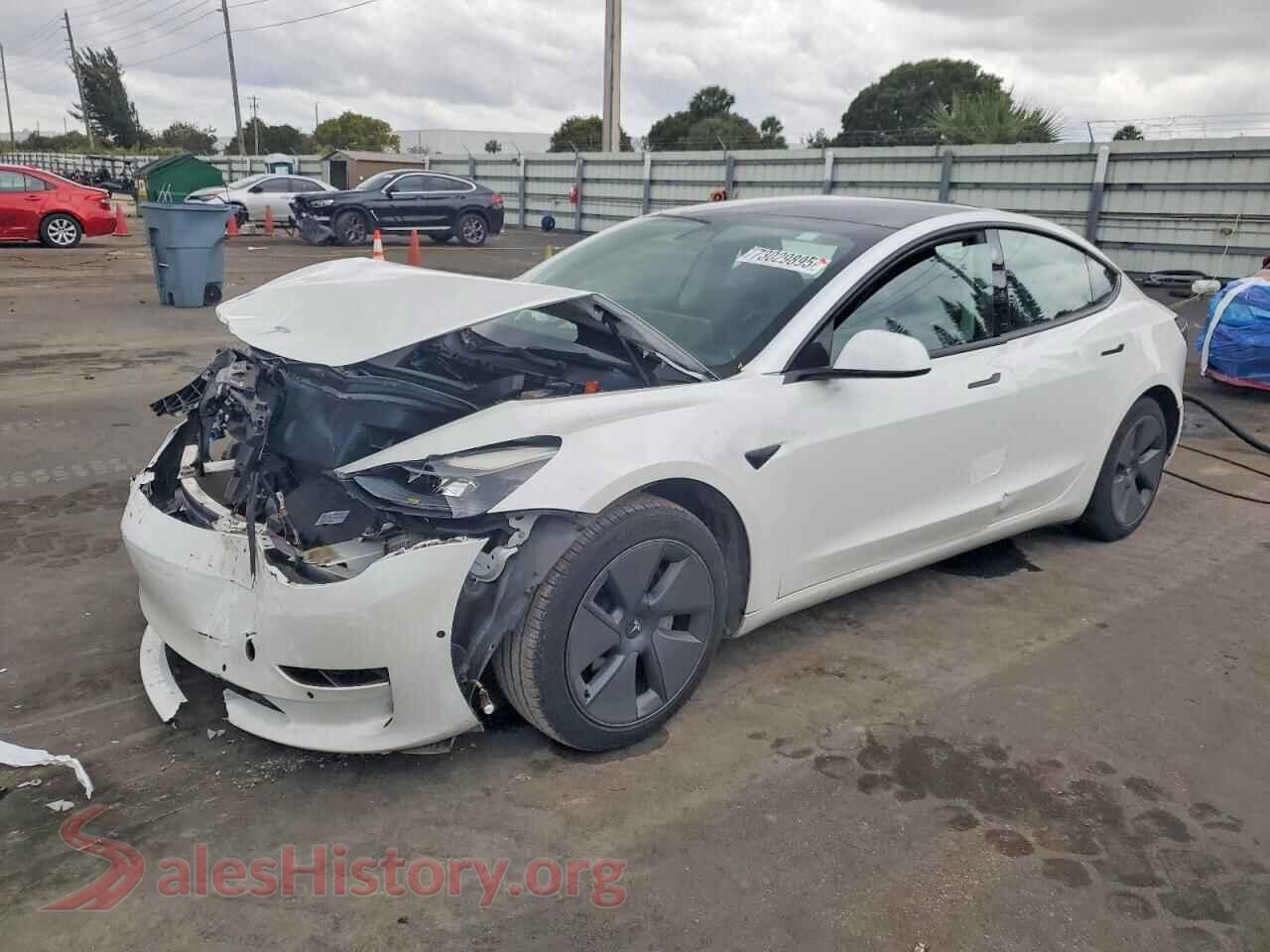 2021 TESLA MODEL 3 — VIN 5YJ3E1EA3MF096137