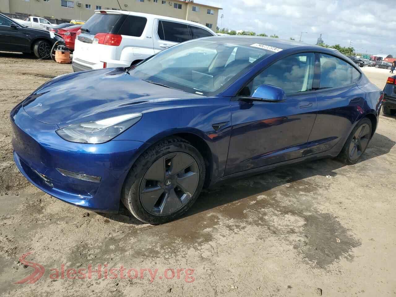 2022 TESLA MODEL 3 — VIN 5YJ3E1EA3NF191850