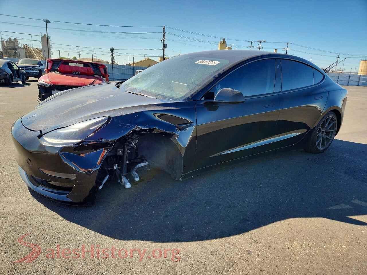 2022 TESLA MODEL 3 — VIN 5YJ3E1EA3NF355565