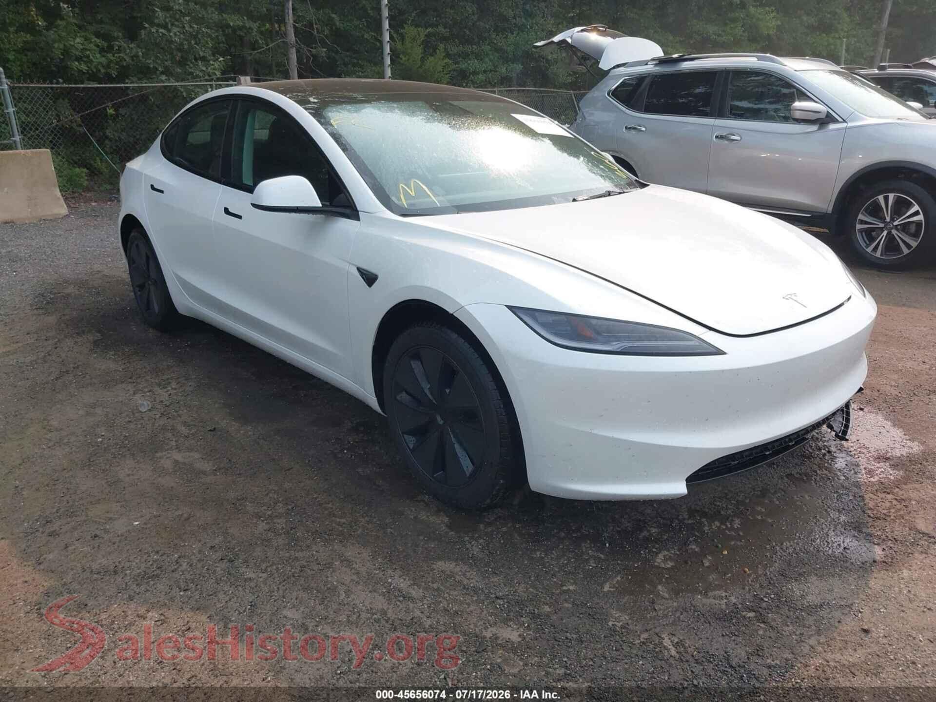 2025 TESLA MODEL 3 — VIN 5YJ3E1EA3SF070957