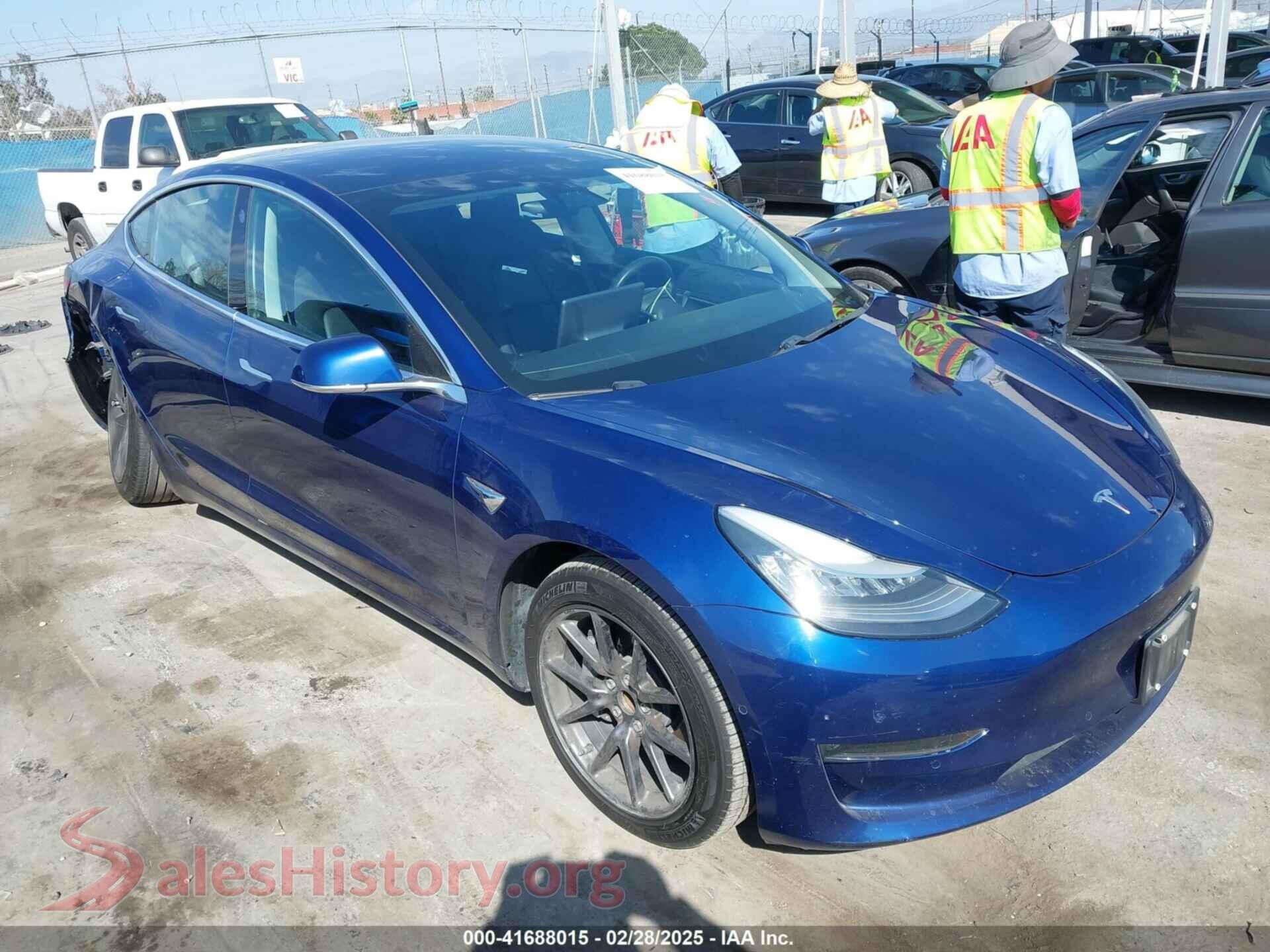 2018 TESLA MODEL 3 — VIN 5YJ3E1EA4JF078080