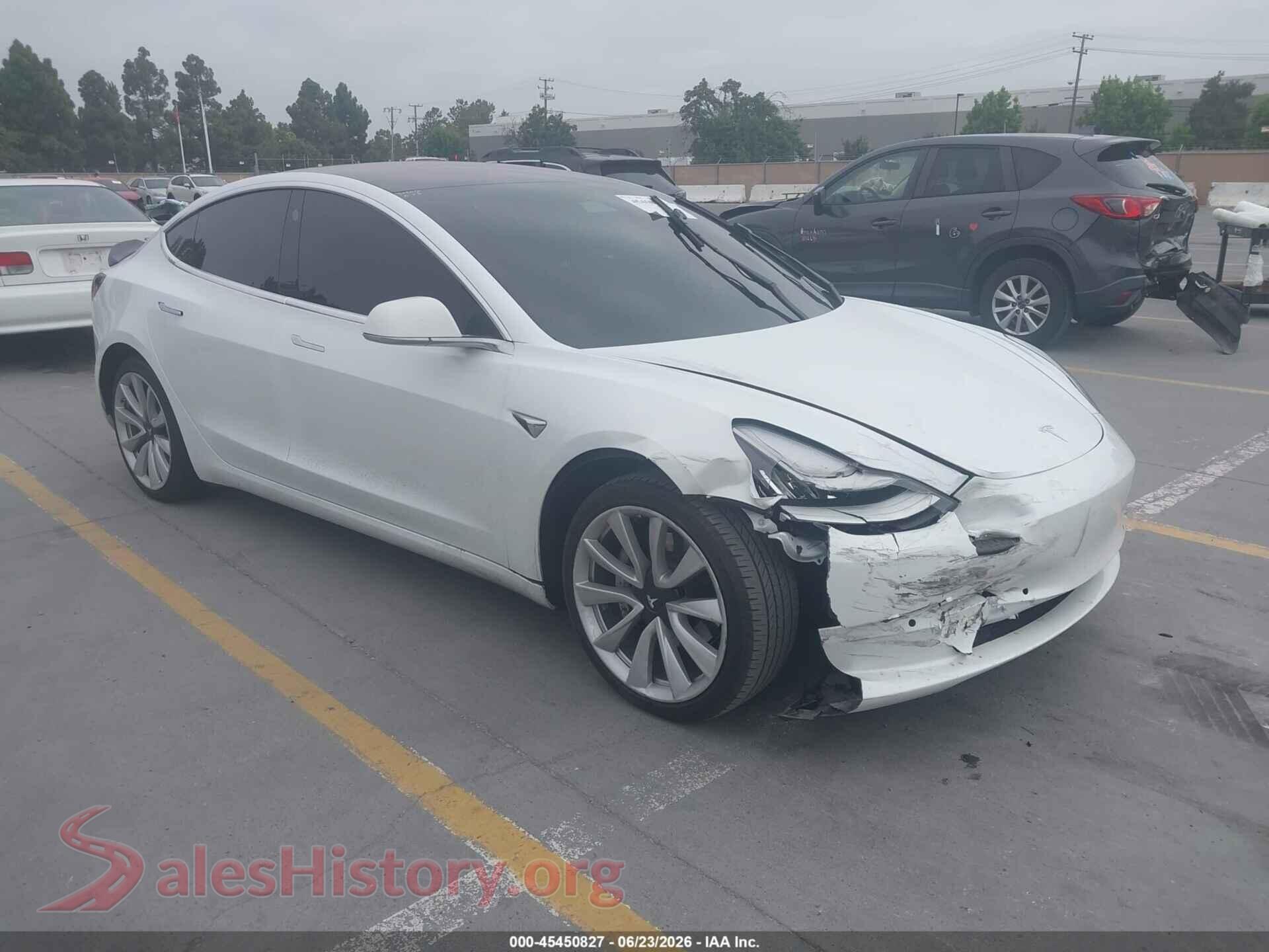 2018 TESLA MODEL 3 — VIN 5YJ3E1EA4JF164585