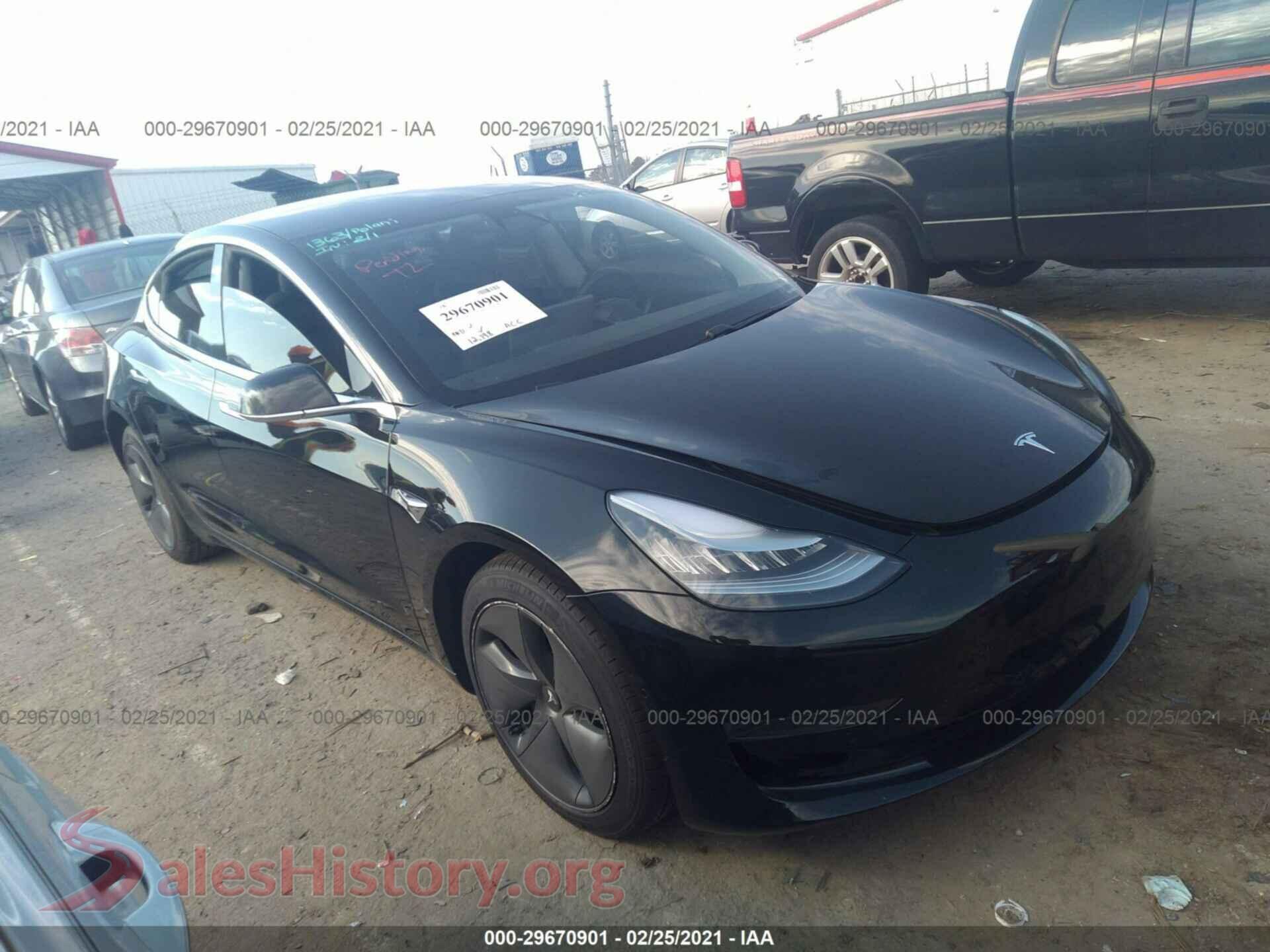 2020 TESLA MODEL 3 — VIN 5YJ3E1EA4LF606333
