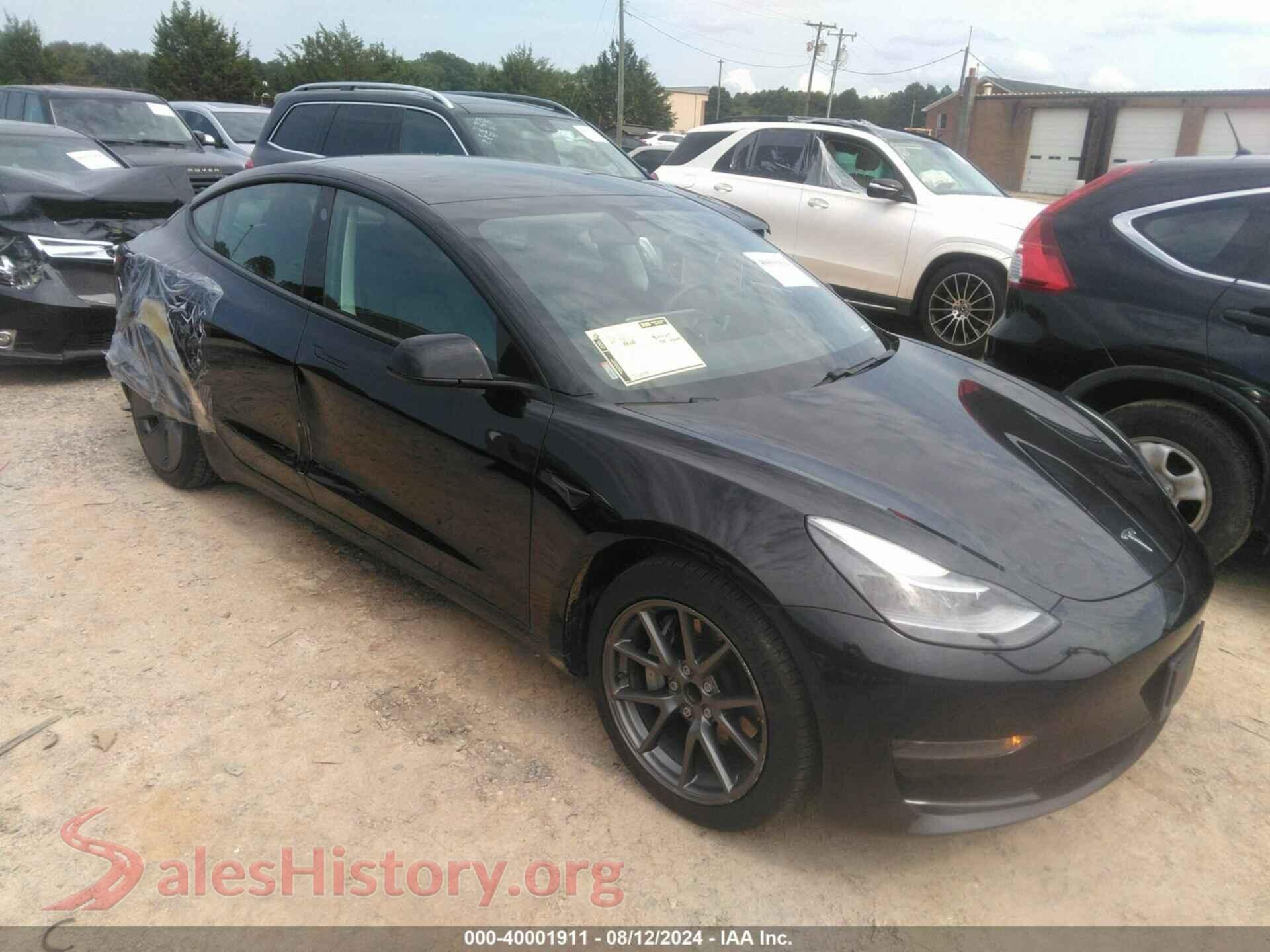 2021 TESLA MODEL 3 — VIN 5YJ3E1EA4MF058450