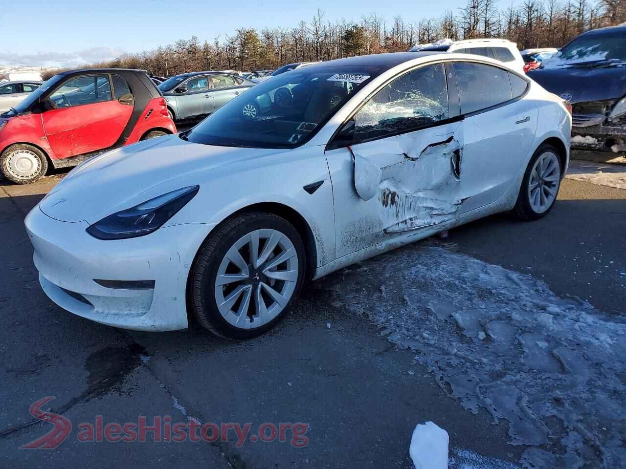 2022 TESLA MODEL 3 — VIN 5YJ3E1EA4NF129082