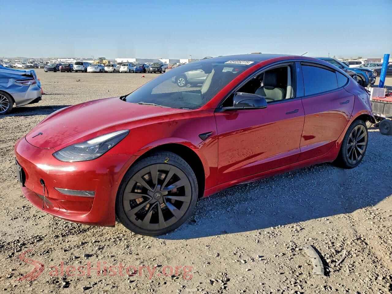 2022 TESLA MODEL 3 — VIN 5YJ3E1EA4NF143550