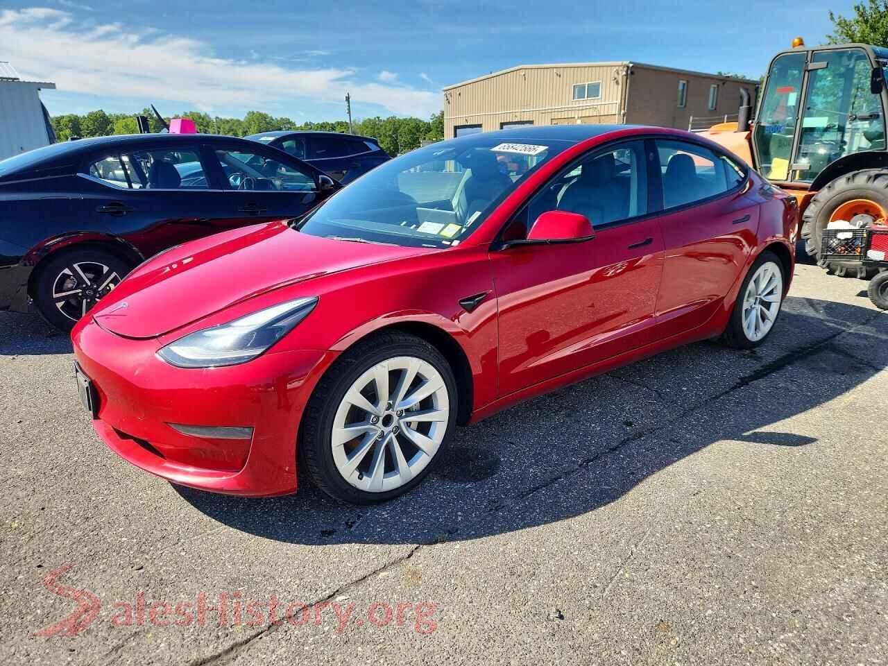 2022 TESLA MODEL 3 — VIN 5YJ3E1EA4NF185359
