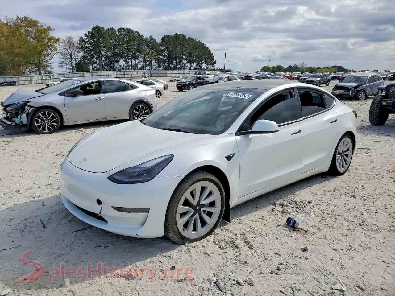2022 TESLA MODEL 3 — VIN 5YJ3E1EA4NF350486
