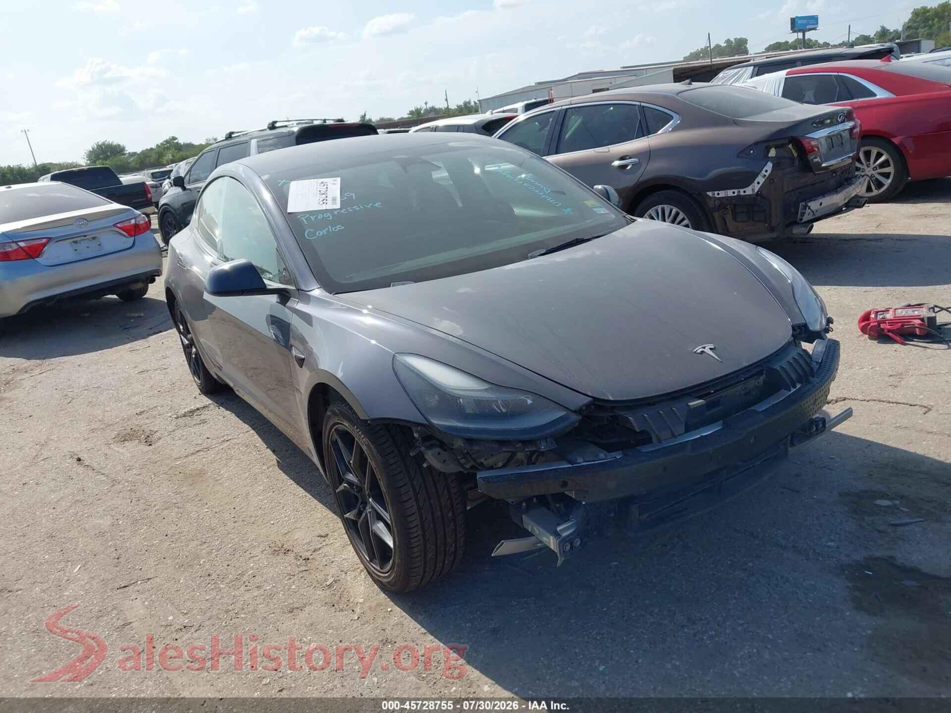 2023 TESLA MODEL 3 — VIN 5YJ3E1EA4PF432639