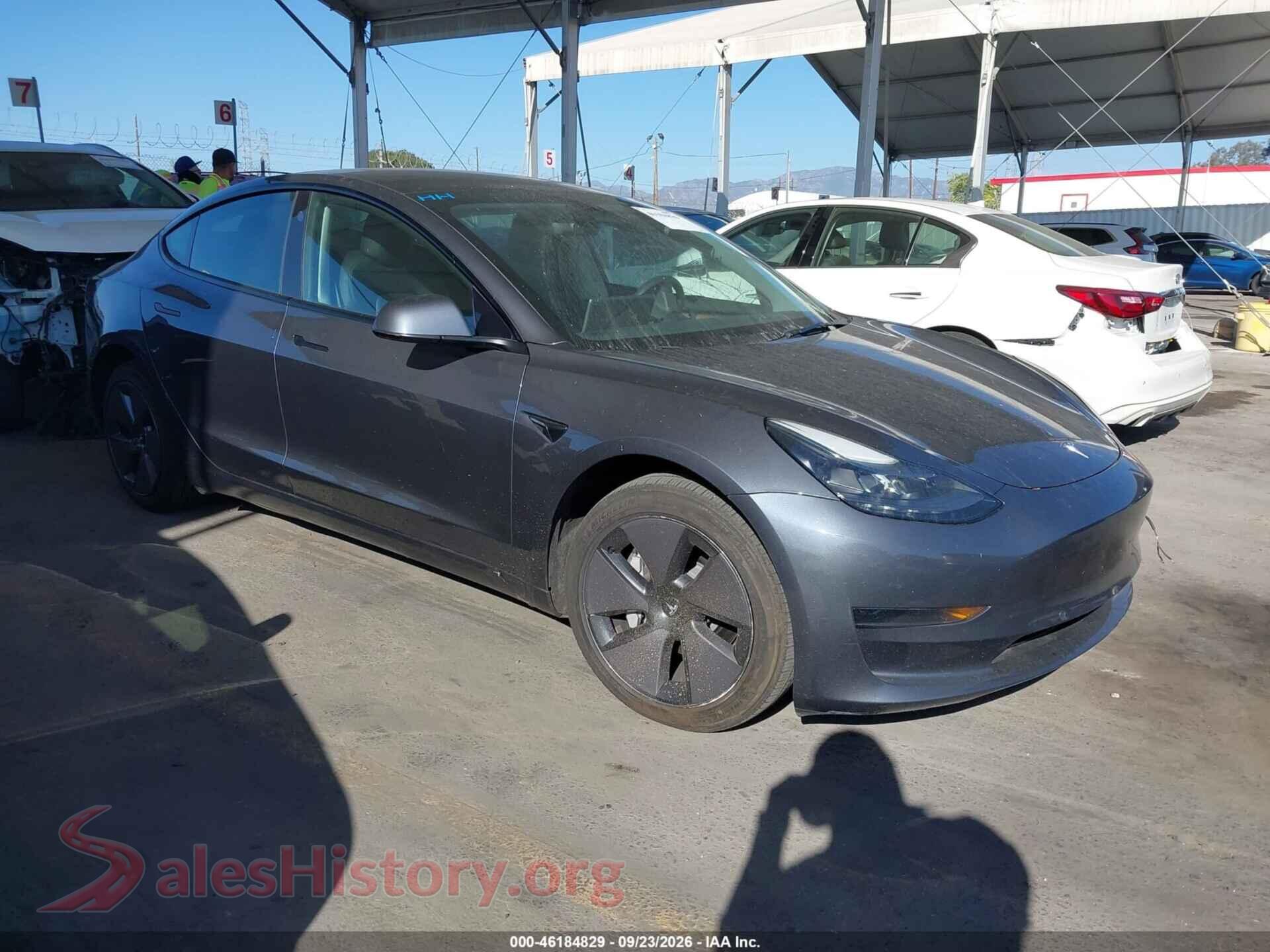 2023 TESLA MODEL 3 — VIN 5YJ3E1EA4PF621825