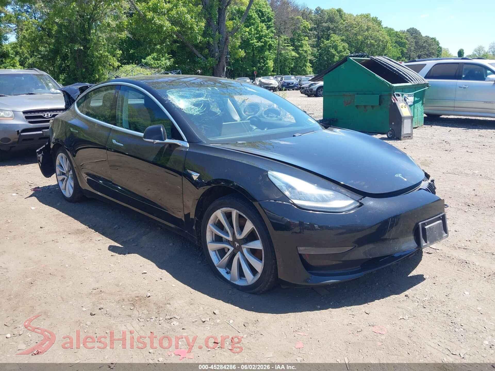 2018 TESLA MODEL 3 — VIN 5YJ3E1EA5JF049736