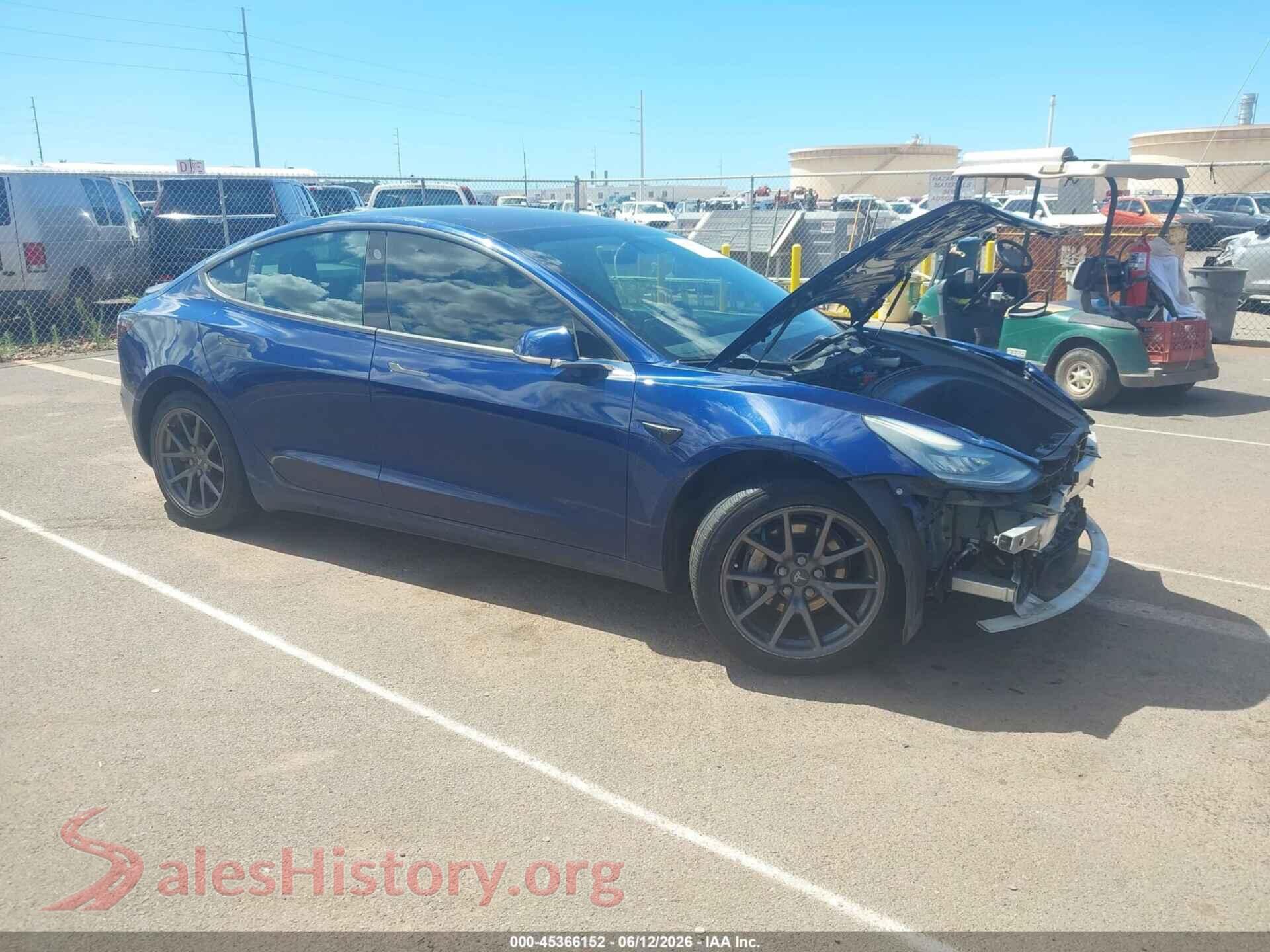 2018 TESLA MODEL 3 — VIN 5YJ3E1EA5JF077892