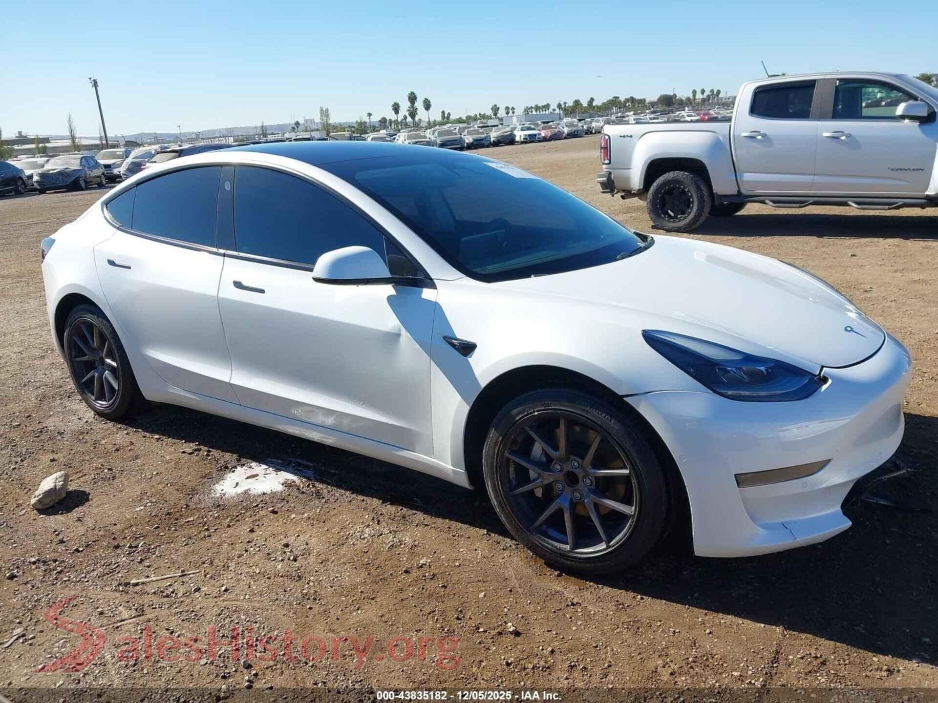 2021 TESLA MODEL 3 — VIN 5YJ3E1EA5MF002114