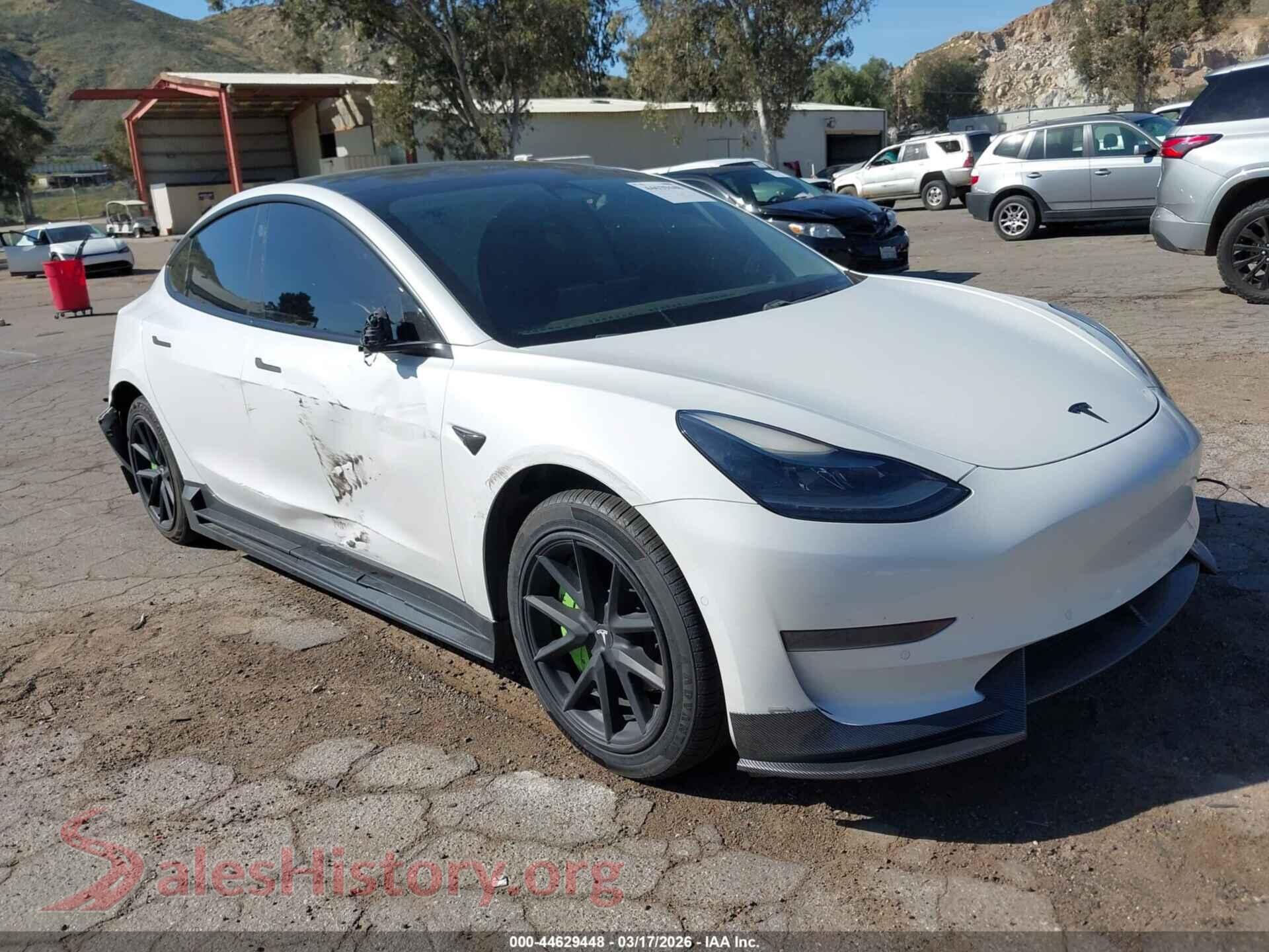 2021 TESLA MODEL 3 — VIN 5YJ3E1EA5MF929856
