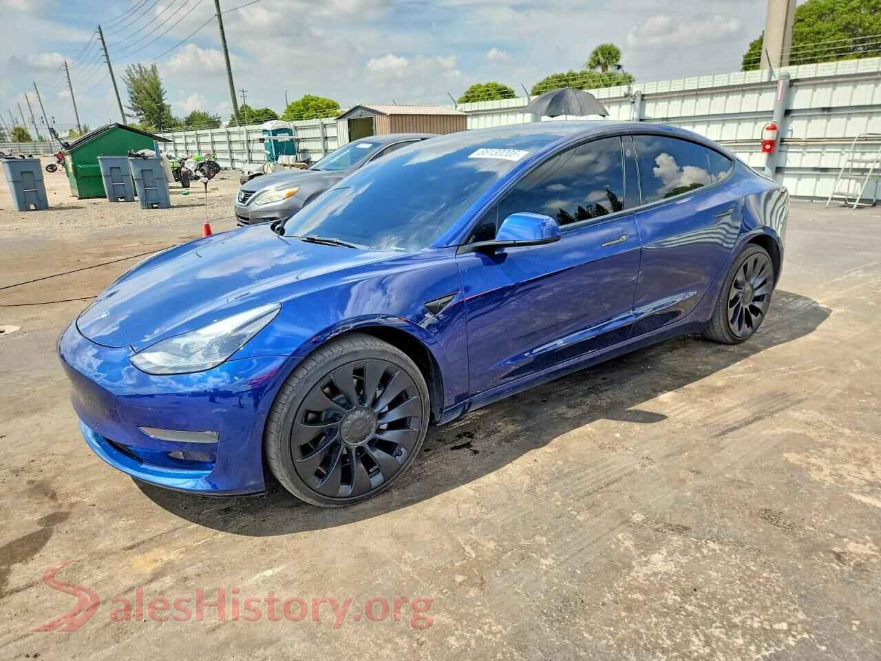 2022 TESLA MODEL 3 — VIN 5YJ3E1EA5NF287379