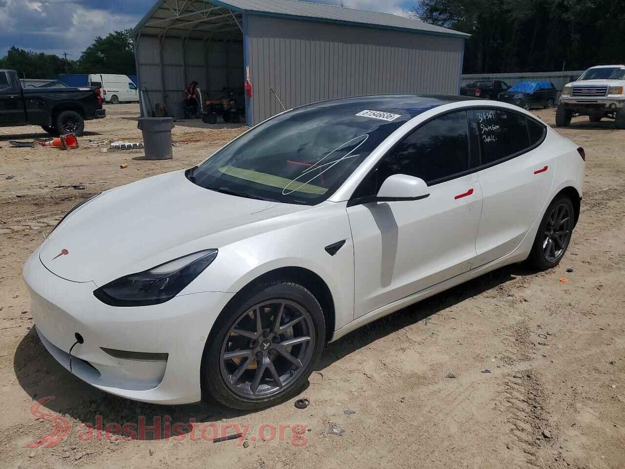 2022 TESLA MODEL 3 — VIN 5YJ3E1EA5NF313995