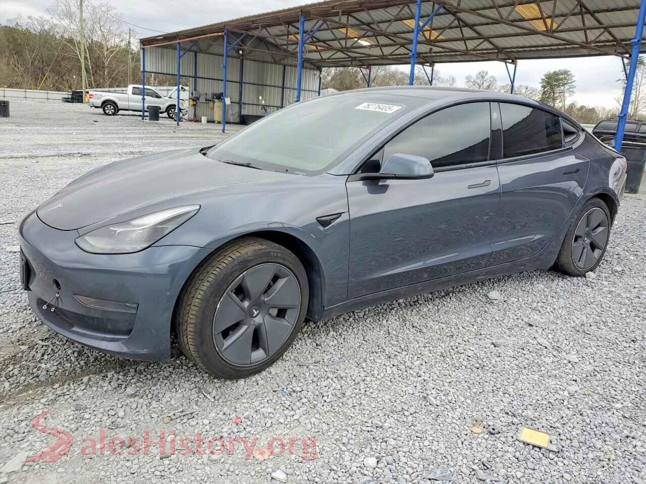2022 TESLA MODEL 3 — VIN 5YJ3E1EA5NF369385