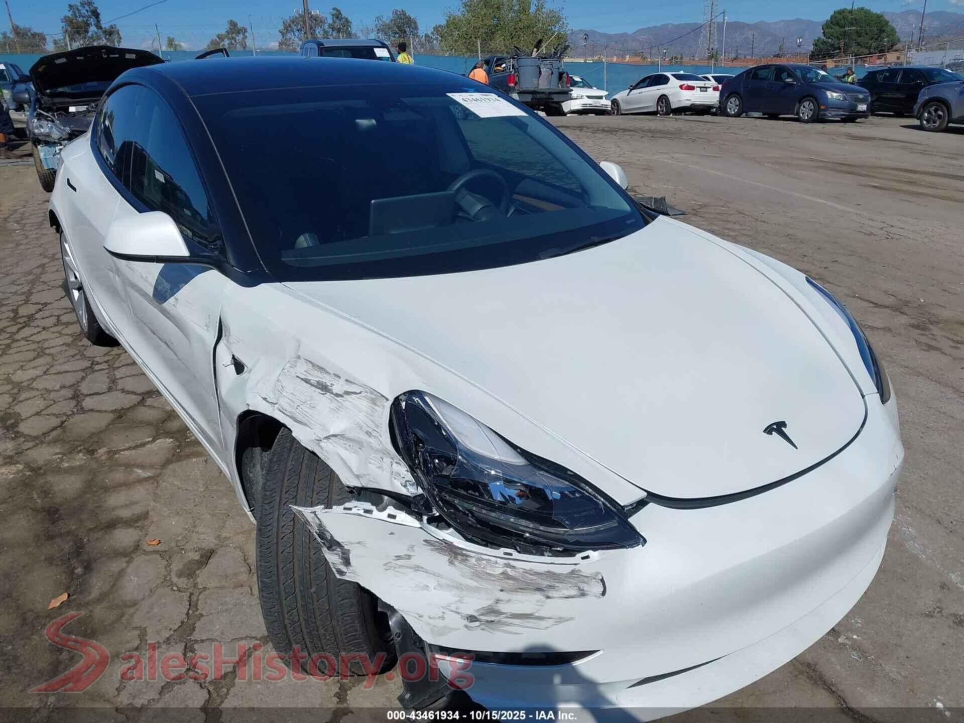 2023 TESLA MODEL 3 — VIN 5YJ3E1EA5PF472518