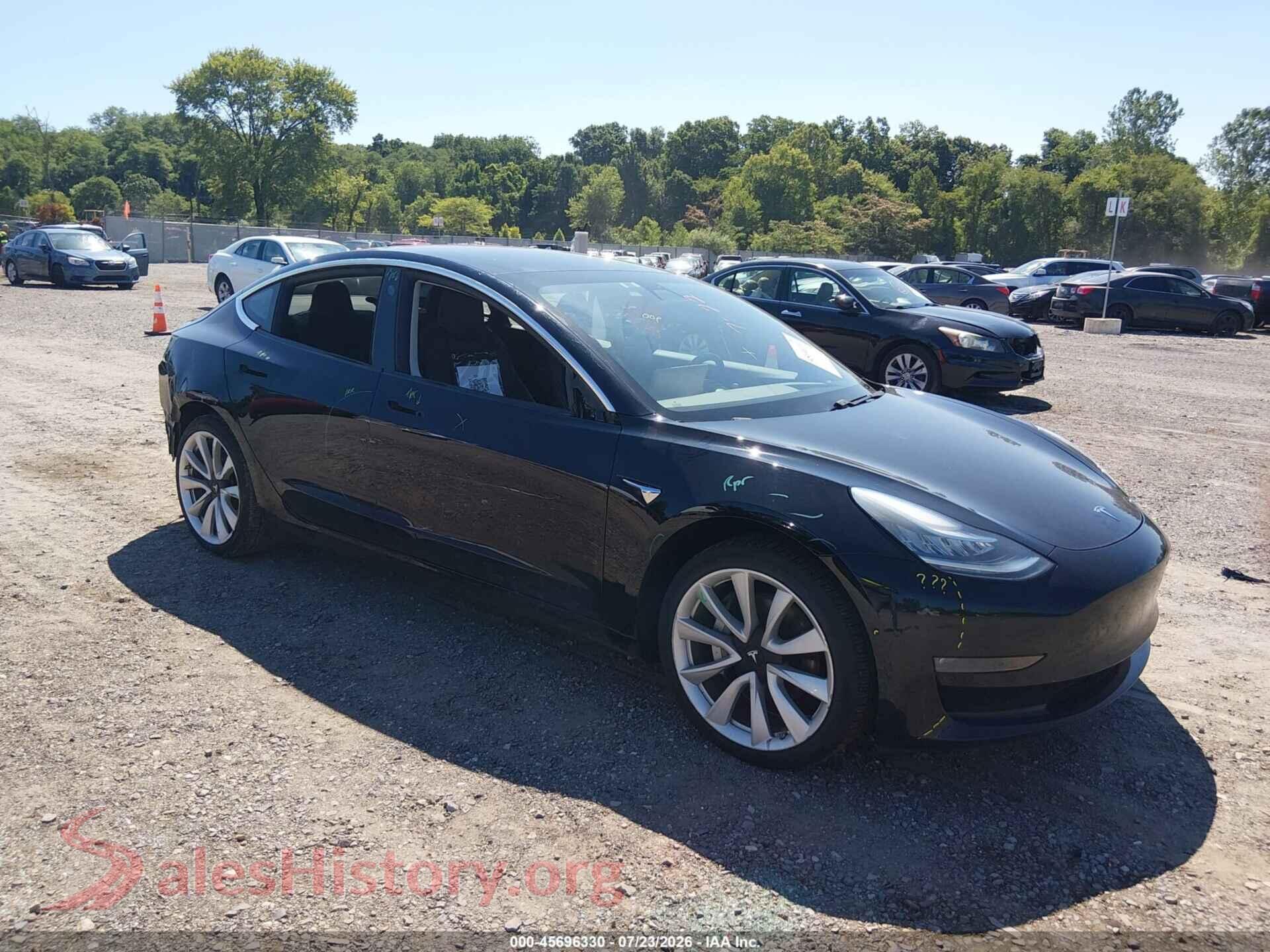 2019 TESLA MODEL 3 — VIN 5YJ3E1EA6KF407461