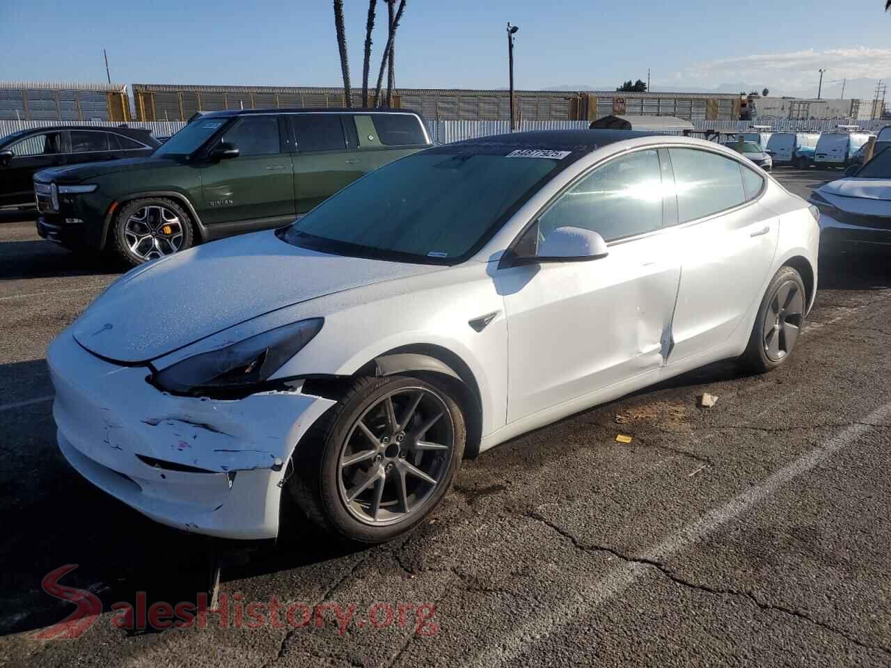 2021 TESLA MODEL 3 — VIN 5YJ3E1EA6MF877024
