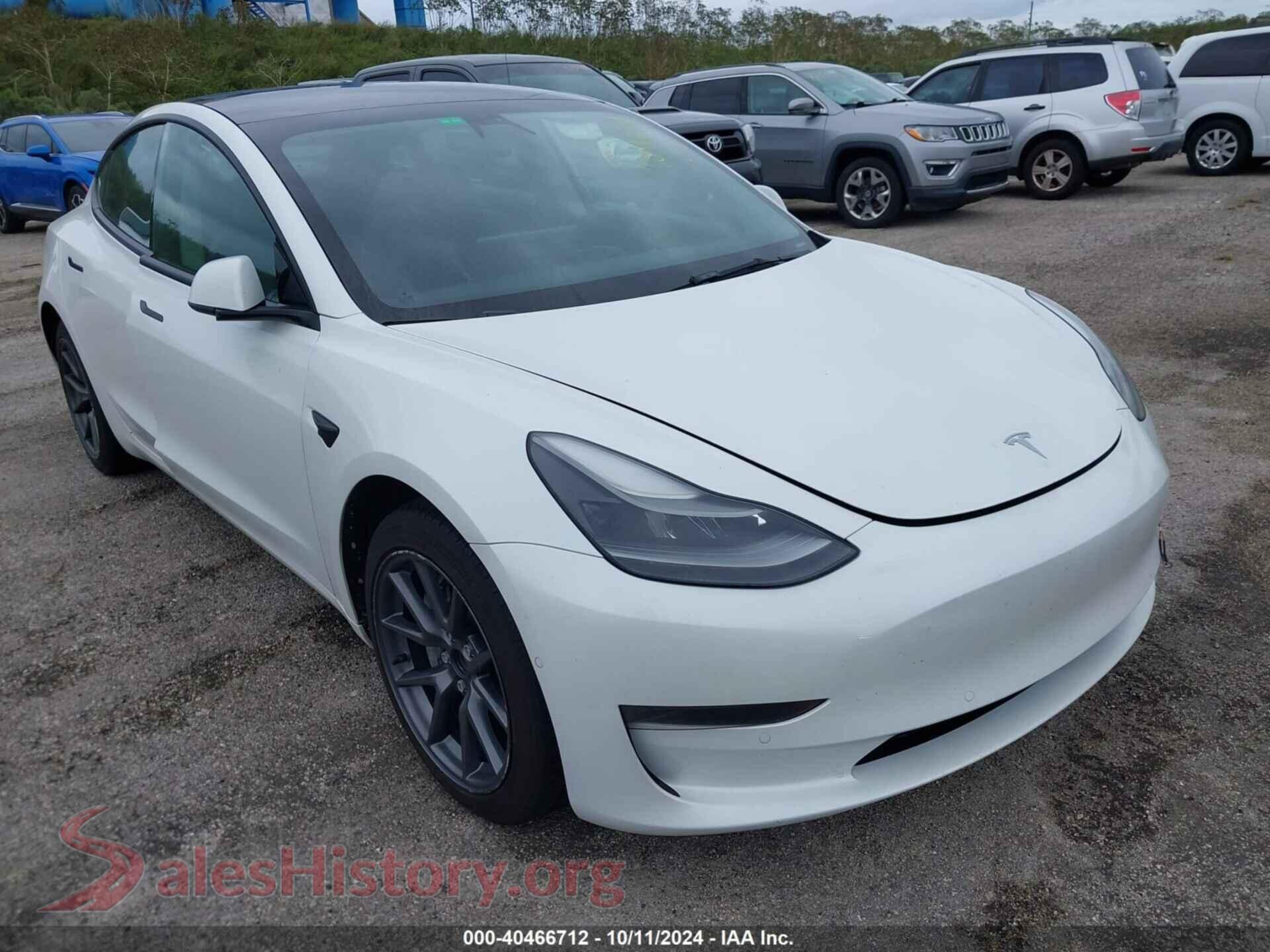 2022 TESLA MODEL 3 — VIN 5YJ3E1EA6NF102885
