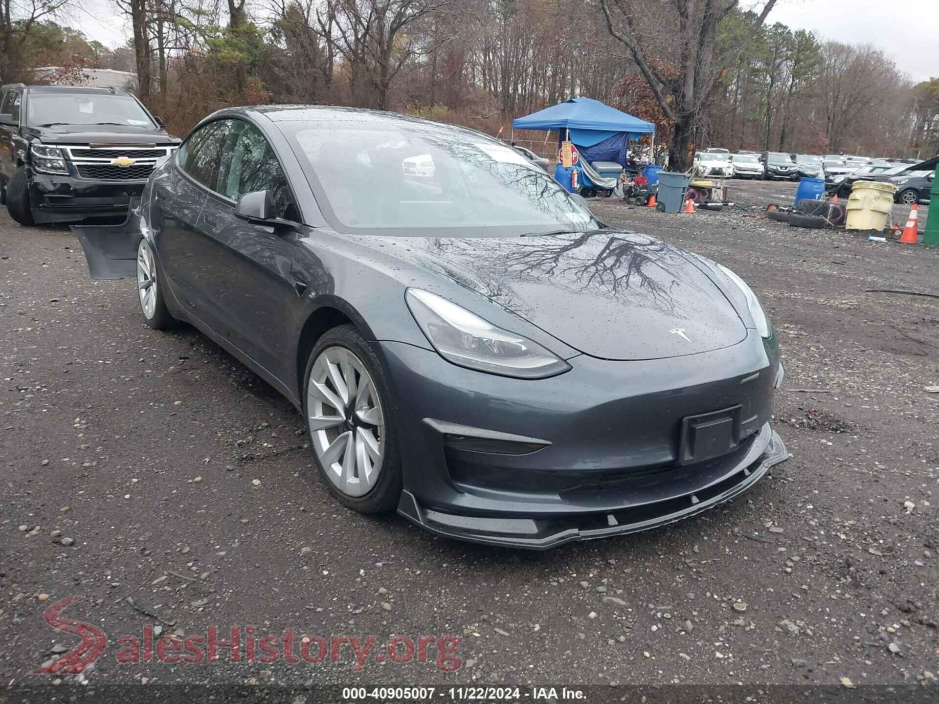 2022 TESLA MODEL 3 — VIN 5YJ3E1EA6NF143839