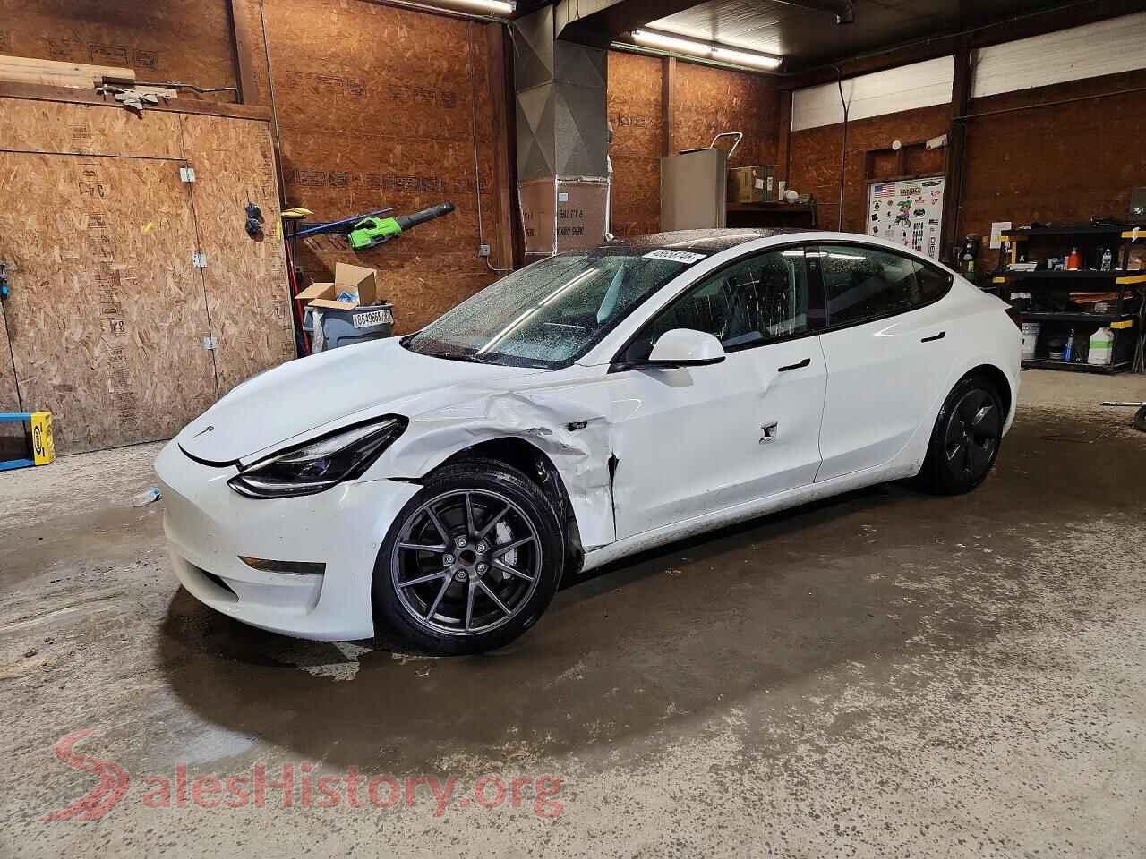 2022 TESLA MODEL 3 — VIN 5YJ3E1EA6NF235808