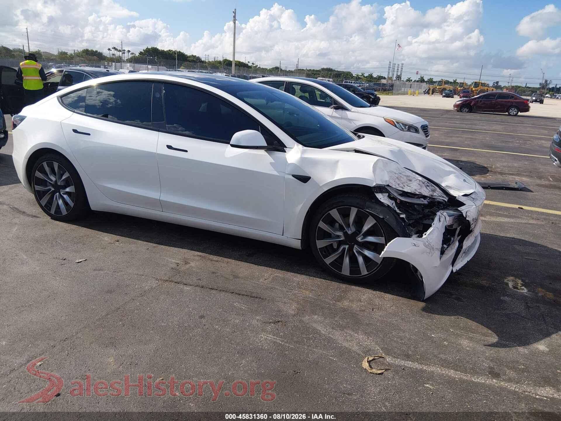 2025 TESLA MODEL 3 — VIN 5YJ3E1EA6SF937090