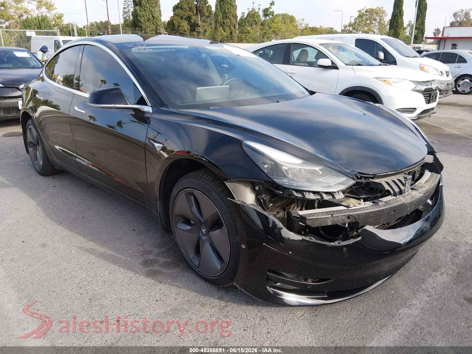 2019 TESLA MODEL 3 — VIN 5YJ3E1EA7KF434796