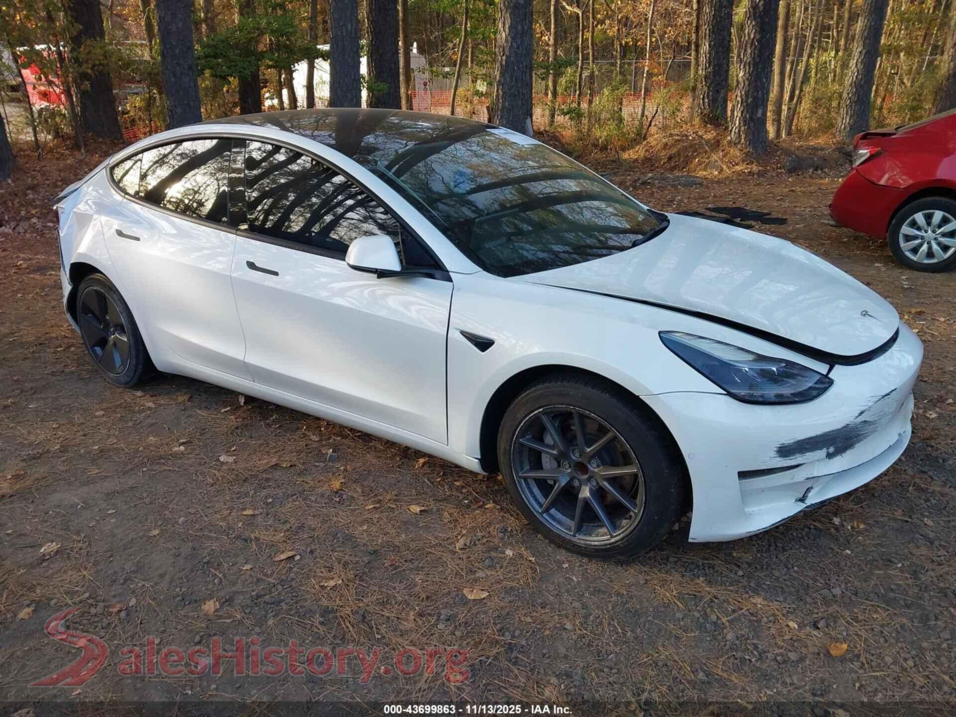 2022 TESLA MODEL 3 — VIN 5YJ3E1EA7NF126063
