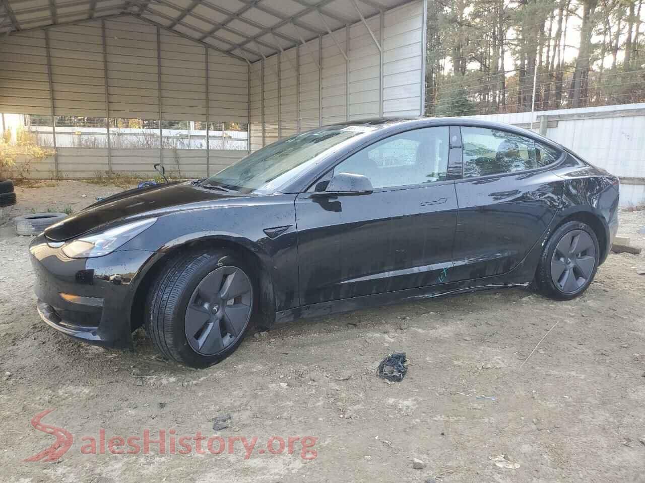 2022 TESLA MODEL 3 — VIN 5YJ3E1EA7NF371672