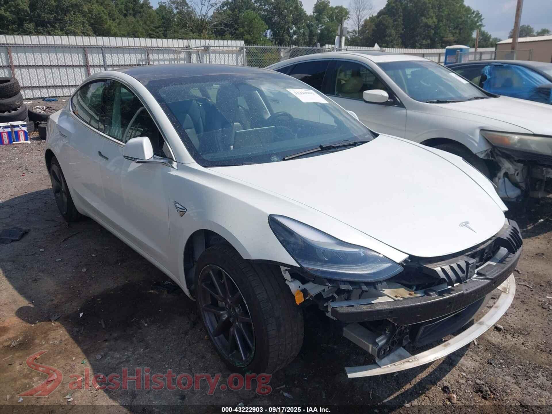 2019 TESLA MODEL 3 — VIN 5YJ3E1EA8KF482825