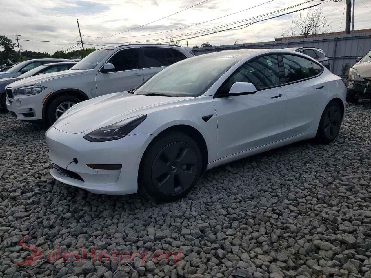 2021 TESLA MODEL 3 — VIN 5YJ3E1EA8MF100764