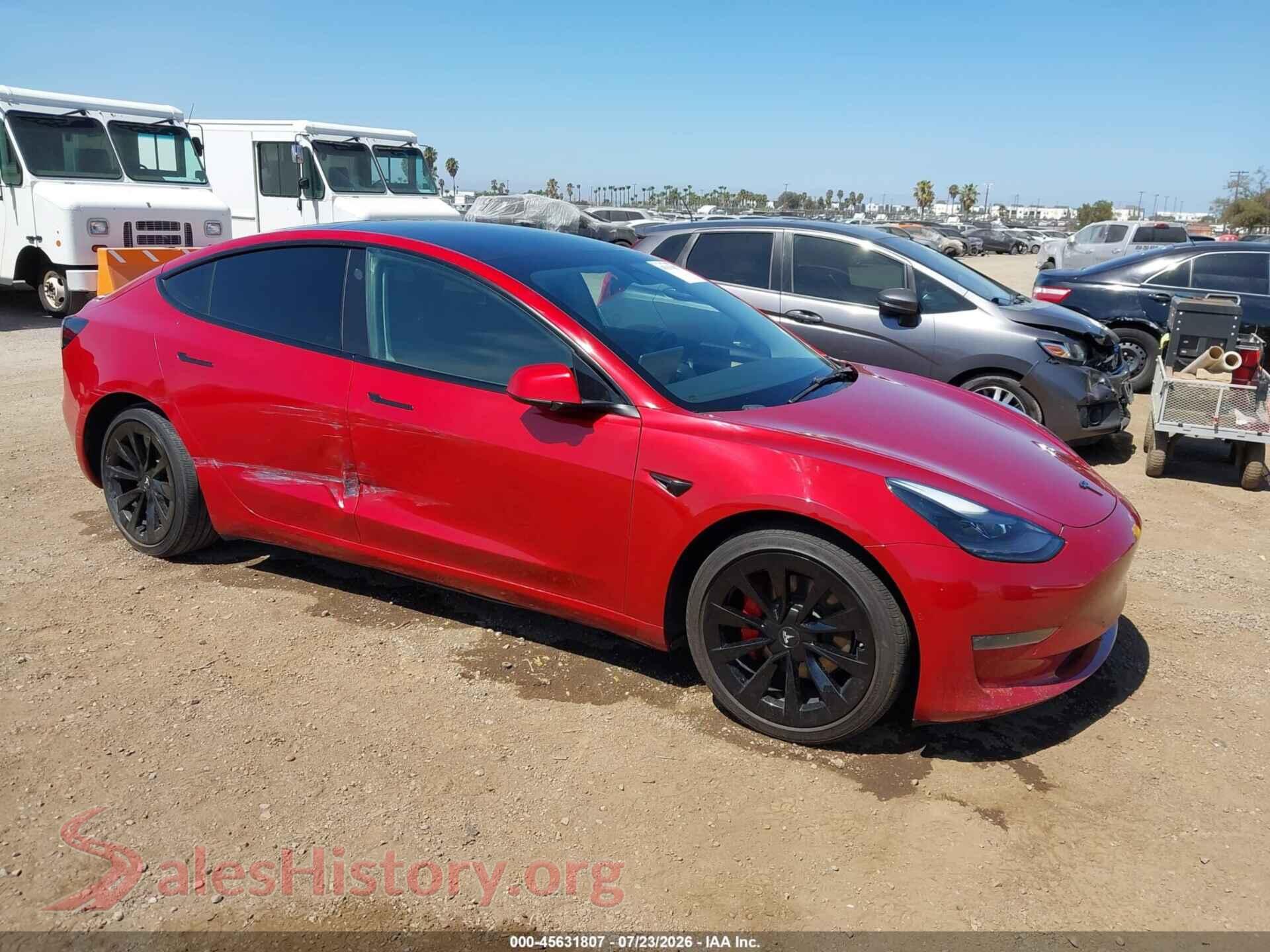 2022 TESLA MODEL 3 — VIN 5YJ3E1EA8NF185851