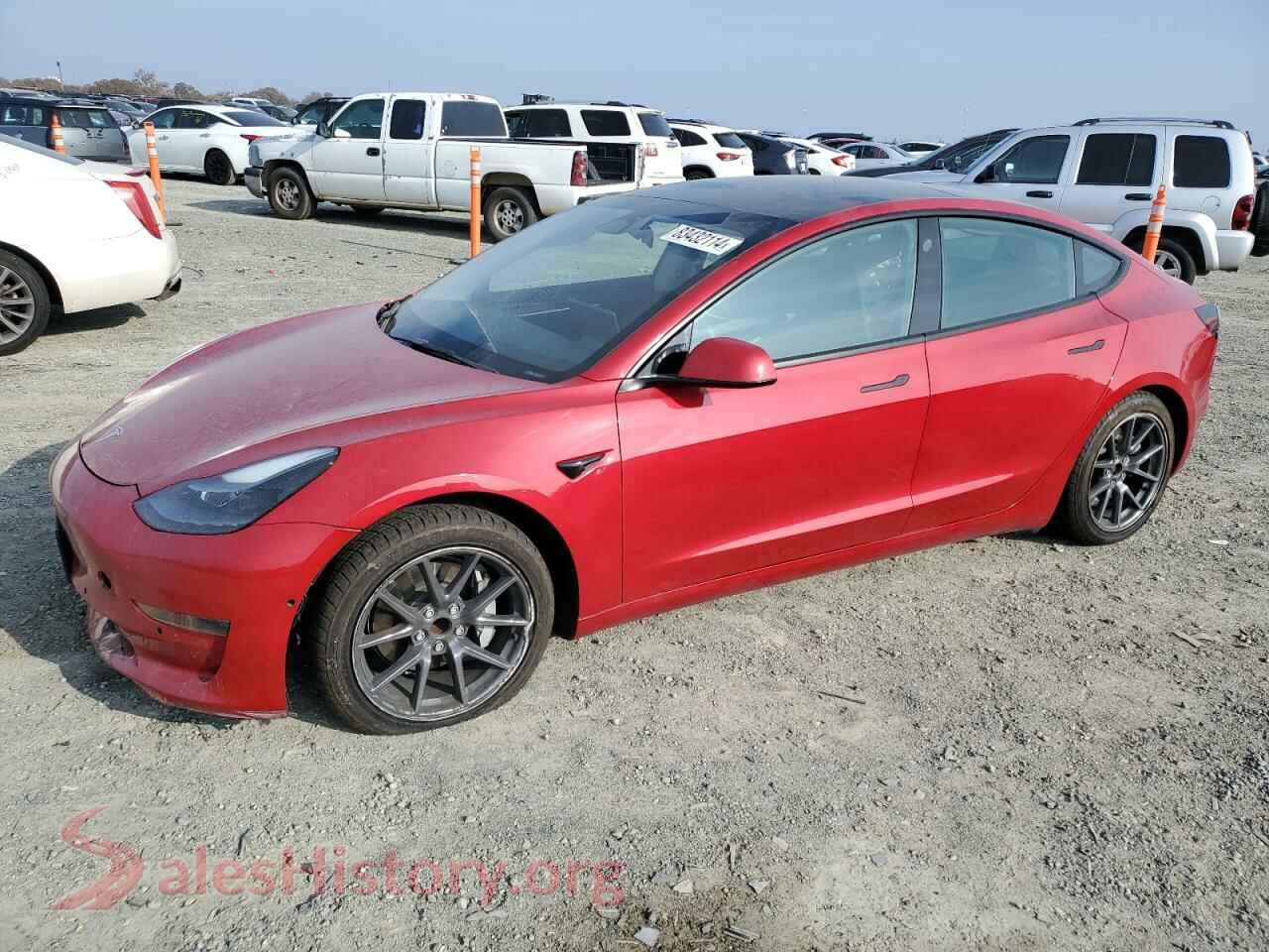 2022 TESLA MODEL 3 — VIN 5YJ3E1EA8NF191911