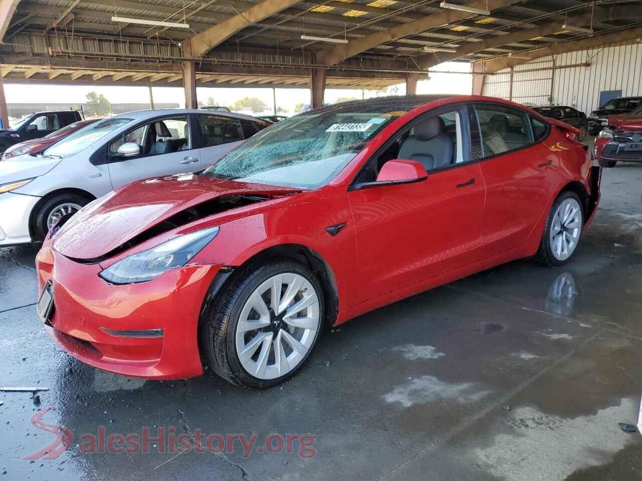 2022 TESLA MODEL 3 — VIN 5YJ3E1EA8NF303798