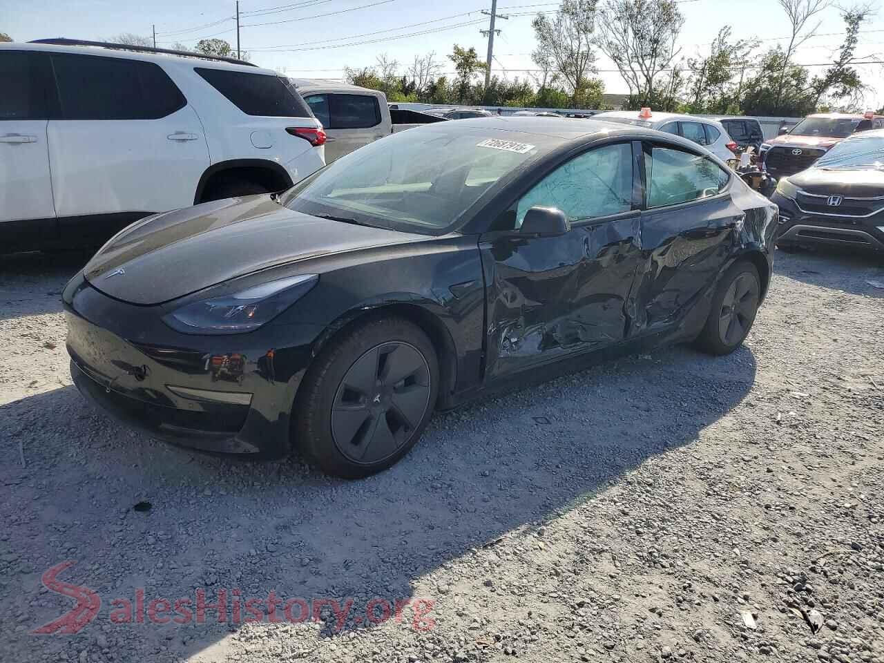 2022 TESLA MODEL 3 — VIN 5YJ3E1EA8NF322206
