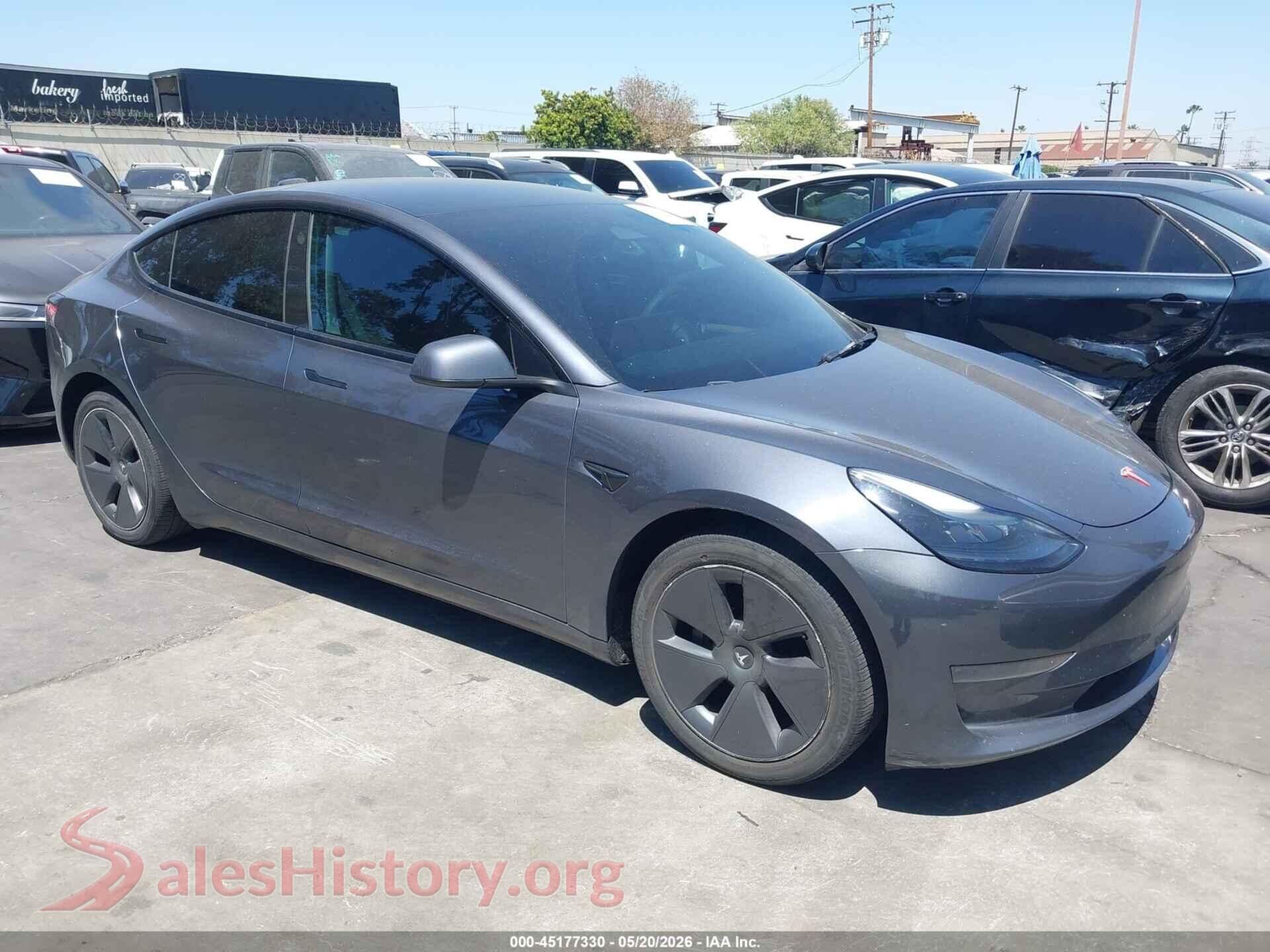 2023 TESLA MODEL 3 — VIN 5YJ3E1EA8PF608687