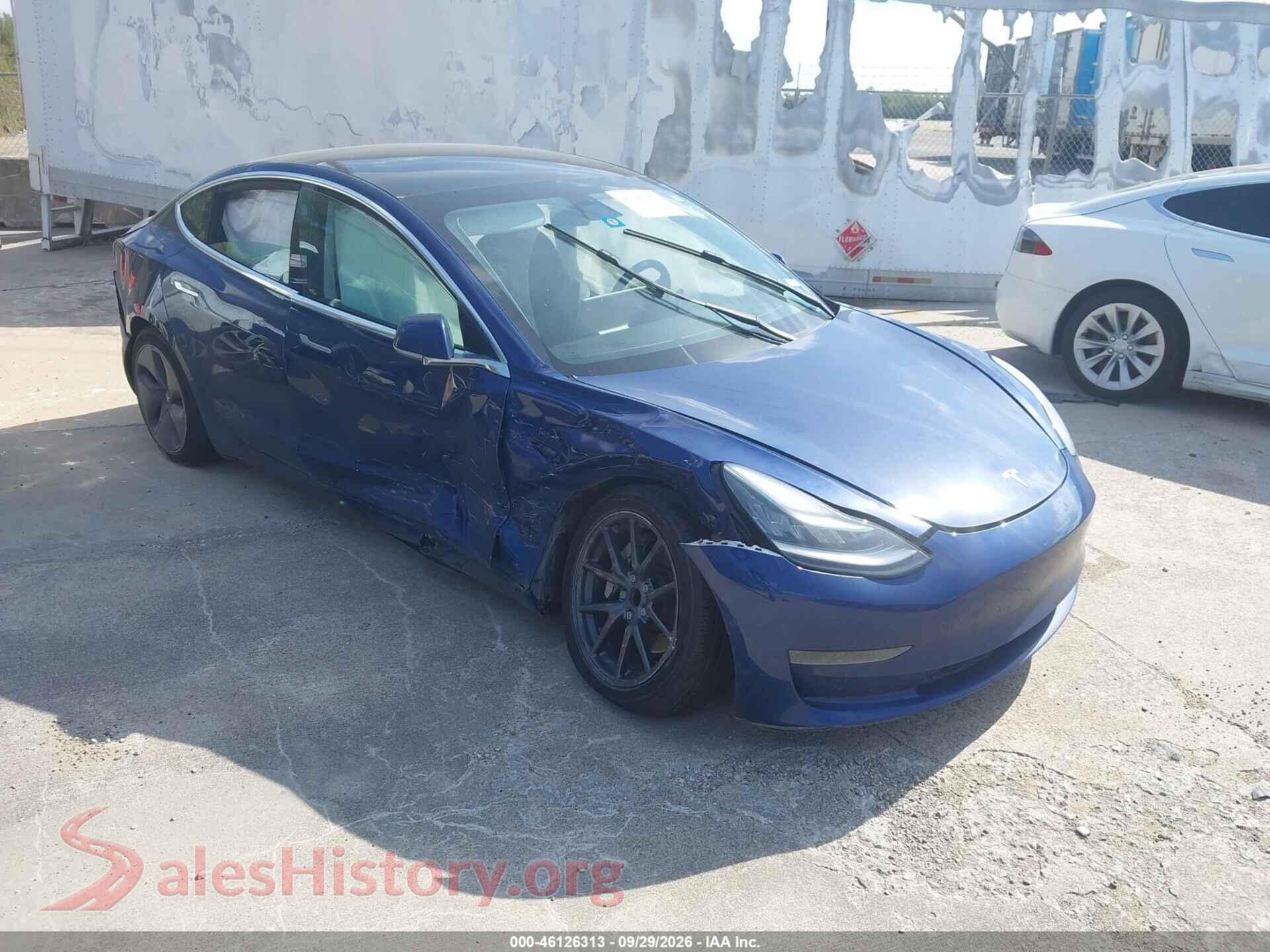 2020 TESLA MODEL 3 — VIN 5YJ3E1EA9LF597337