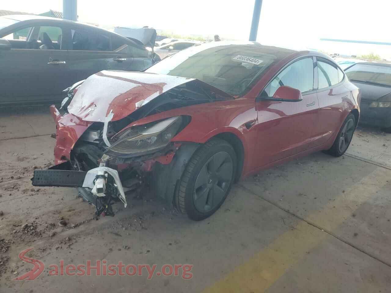 2022 TESLA MODEL 3 — VIN 5YJ3E1EA9NF355196
