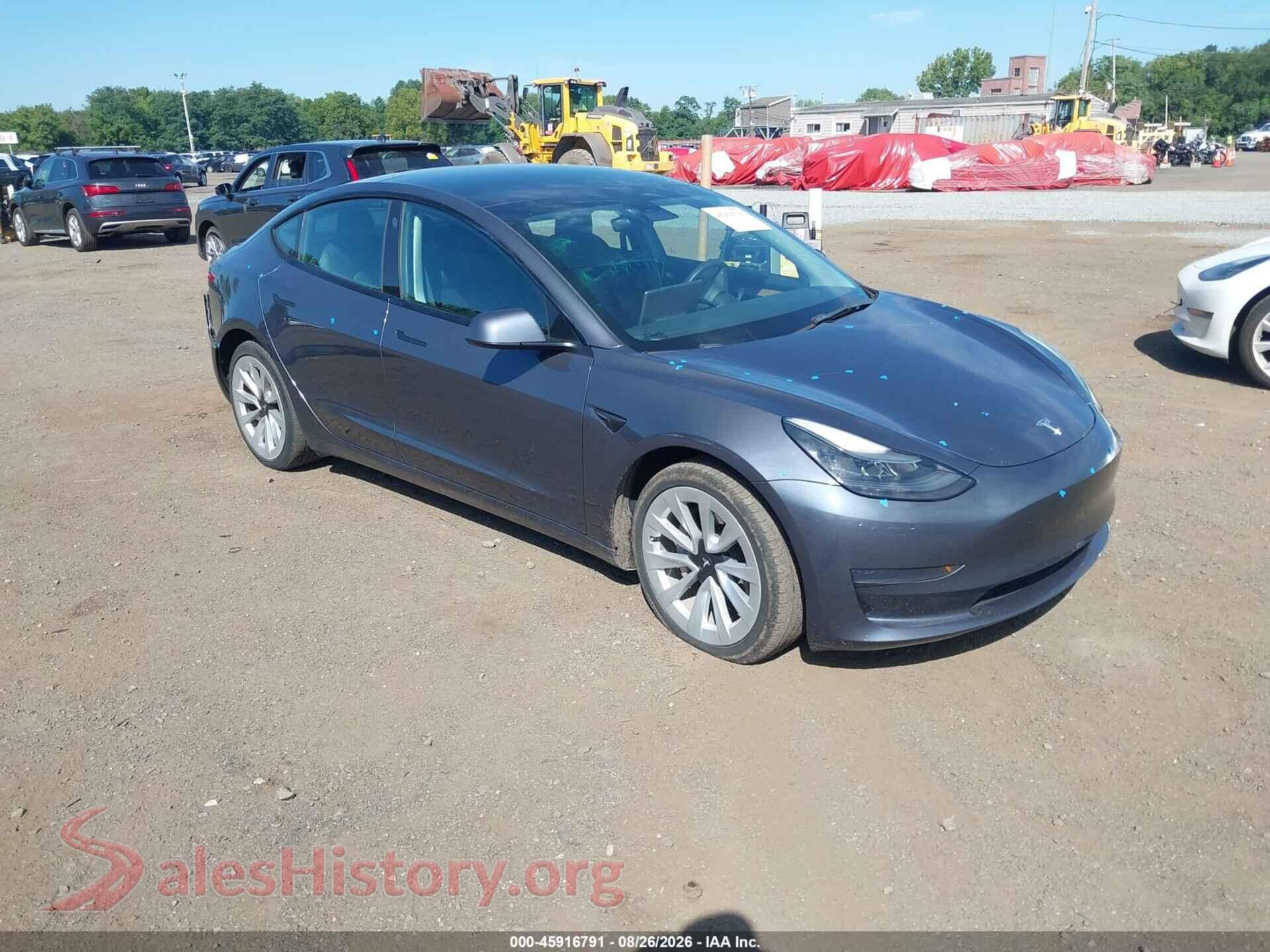 2023 TESLA MODEL 3 — VIN 5YJ3E1EA9PF446844