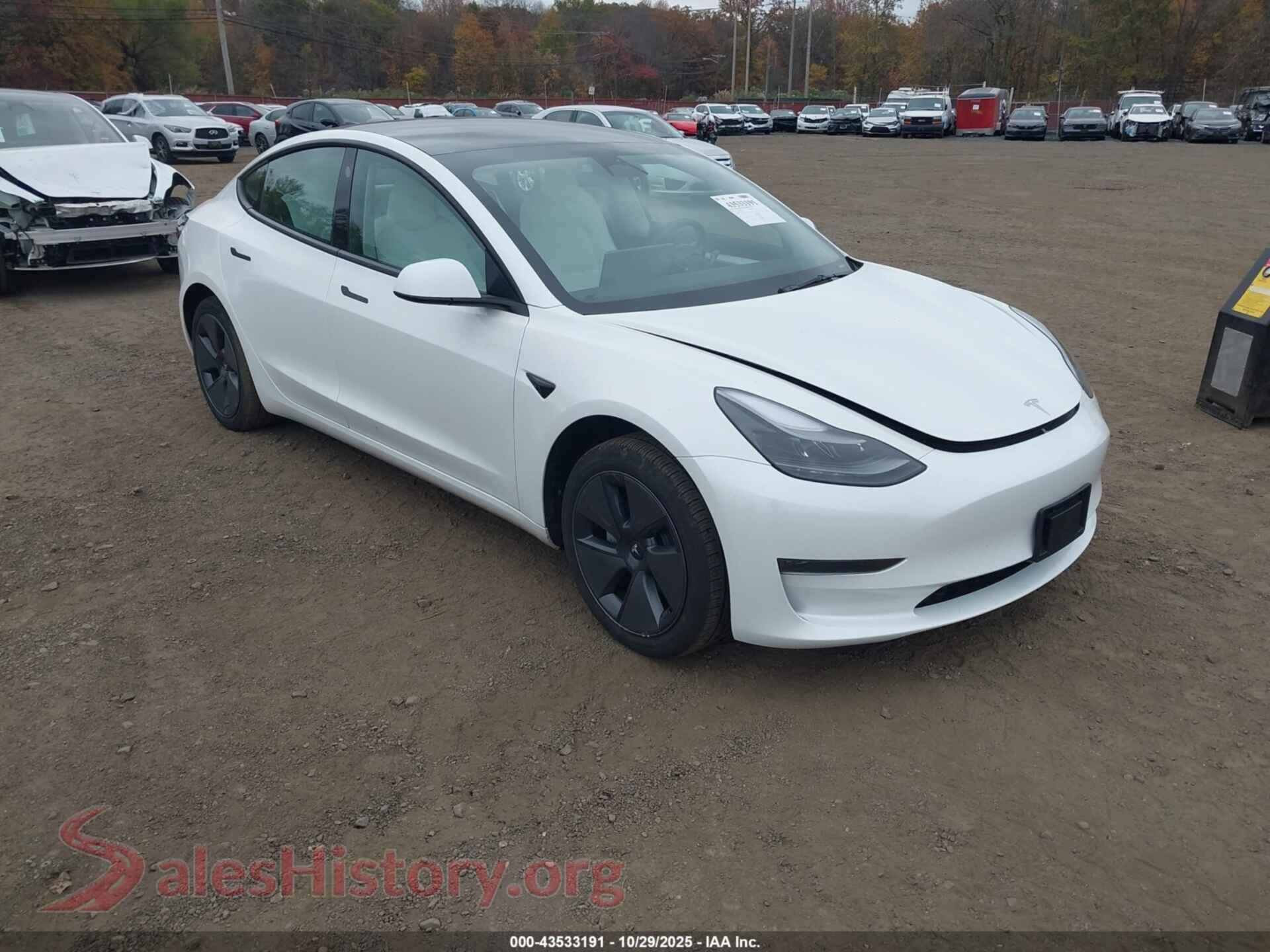 2023 TESLA MODEL 3 — VIN 5YJ3E1EA9PF568622