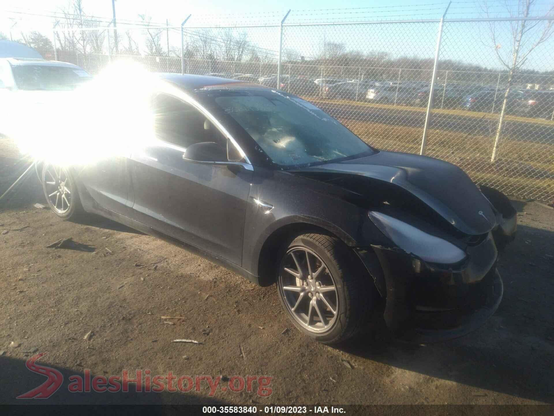 2019 TESLA MODEL 3 — VIN 5YJ3E1EAXKF190027