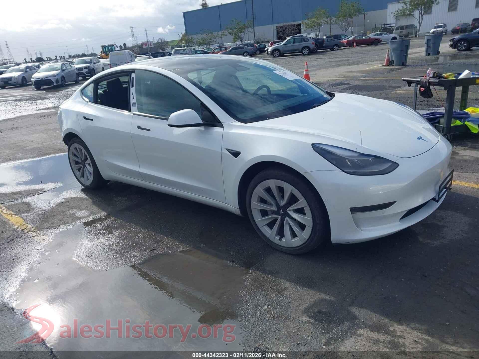 2021 TESLA MODEL 3 — VIN 5YJ3E1EAXMF057030