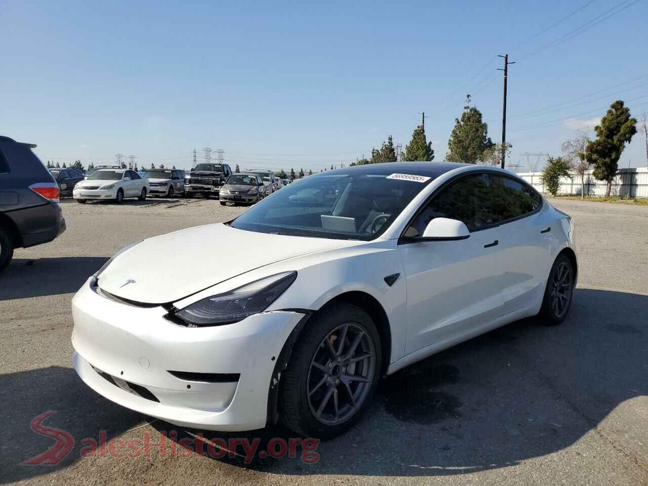 2021 TESLA MODEL 3 — VIN 5YJ3E1EAXMF871050