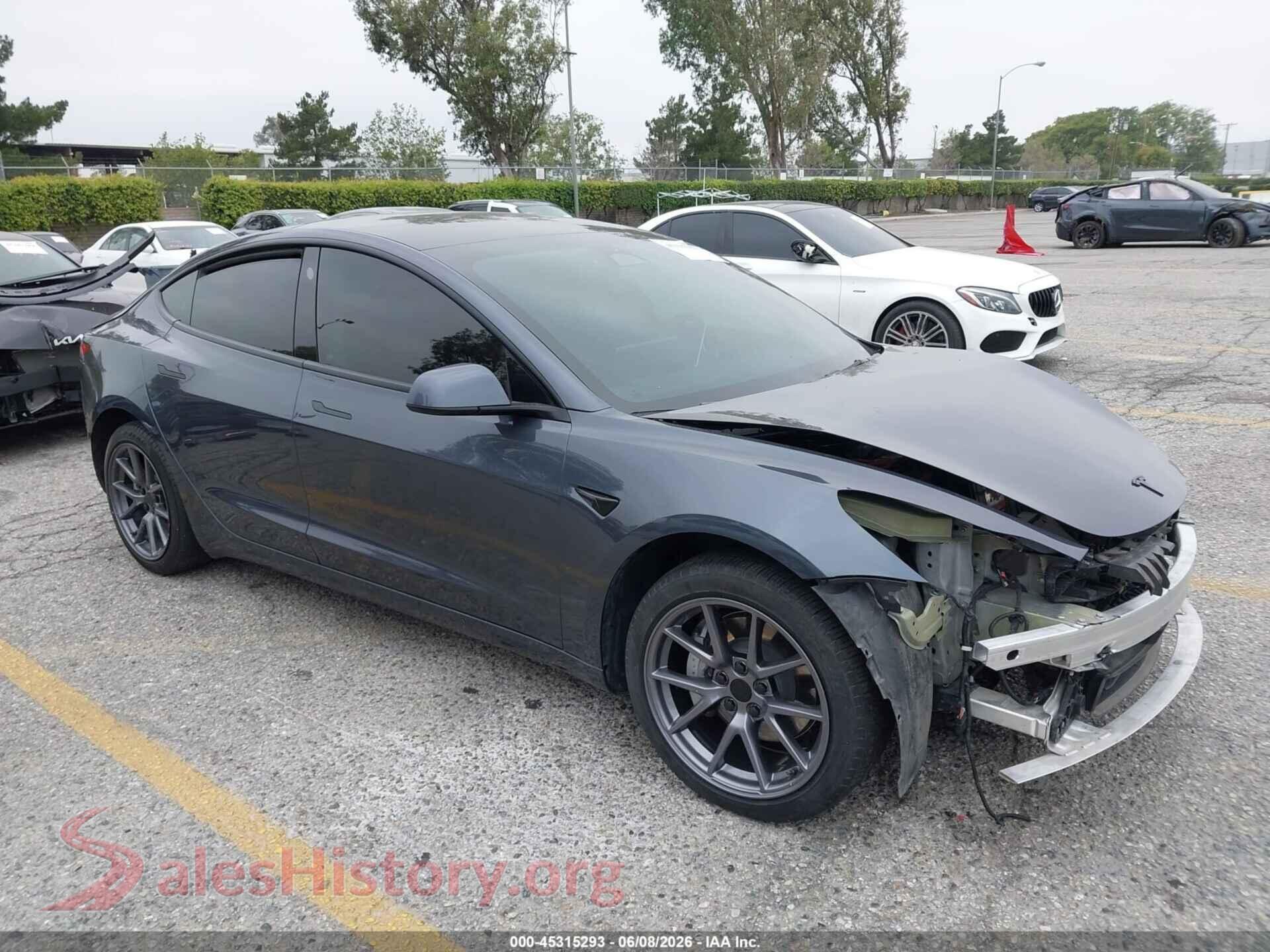2023 TESLA MODEL 3 — VIN 5YJ3E1EAXPF409754