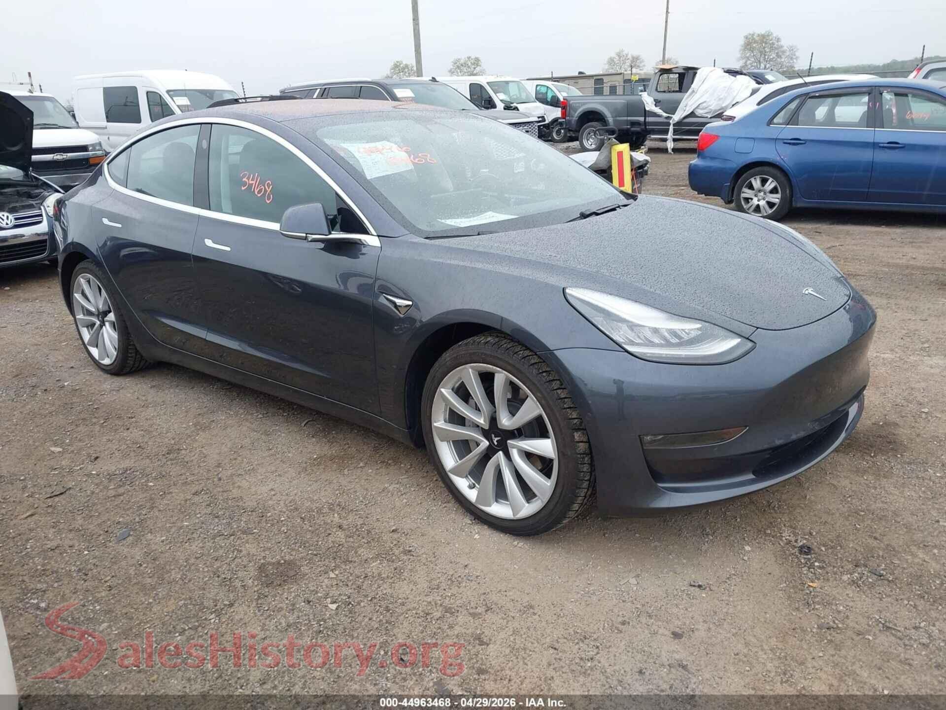 2018 TESLA MODEL 3 — VIN 5YJ3E1EB0JF116560
