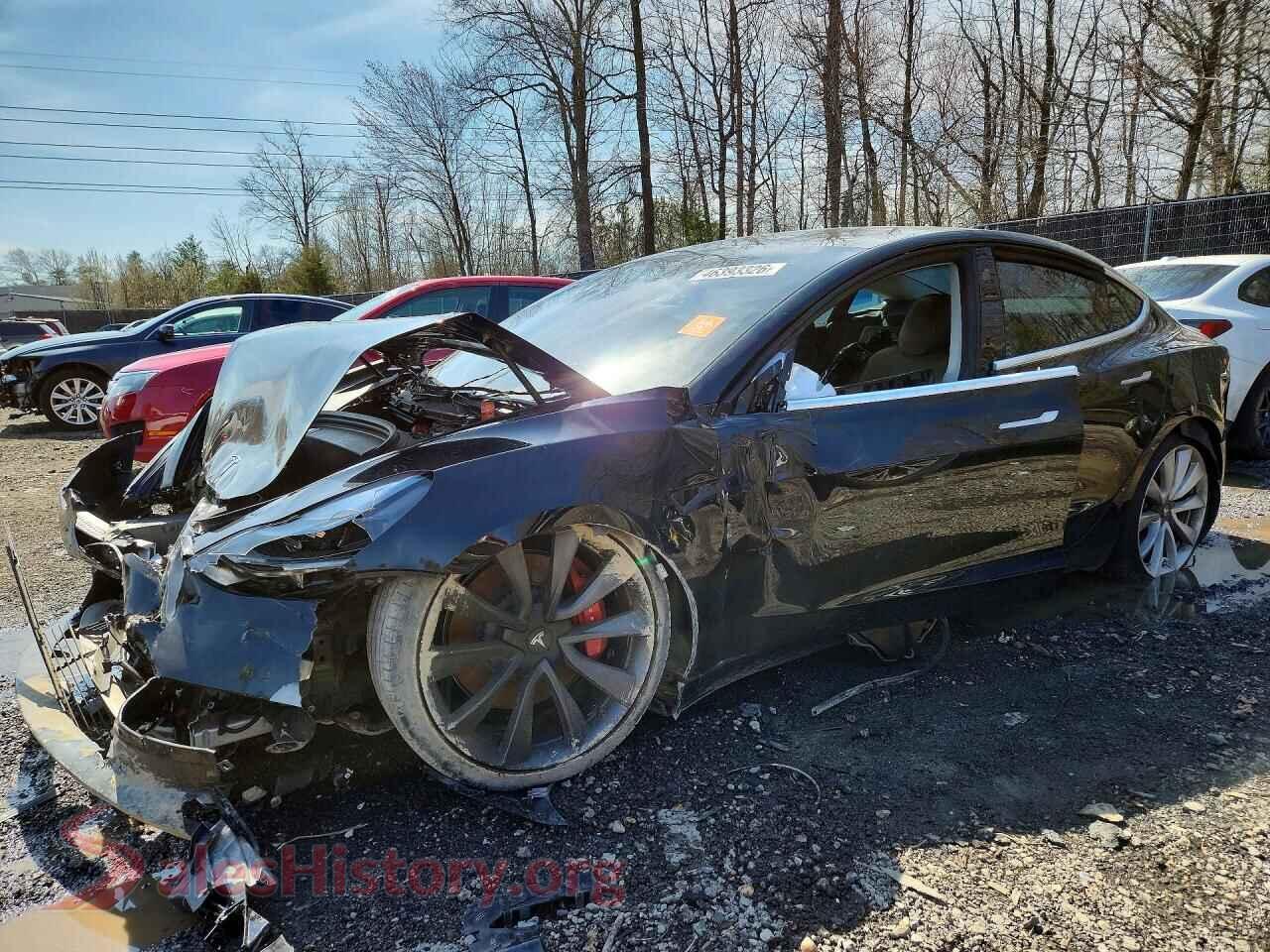 2019 TESLA MODEL 3 — VIN 5YJ3E1EB0KF413412